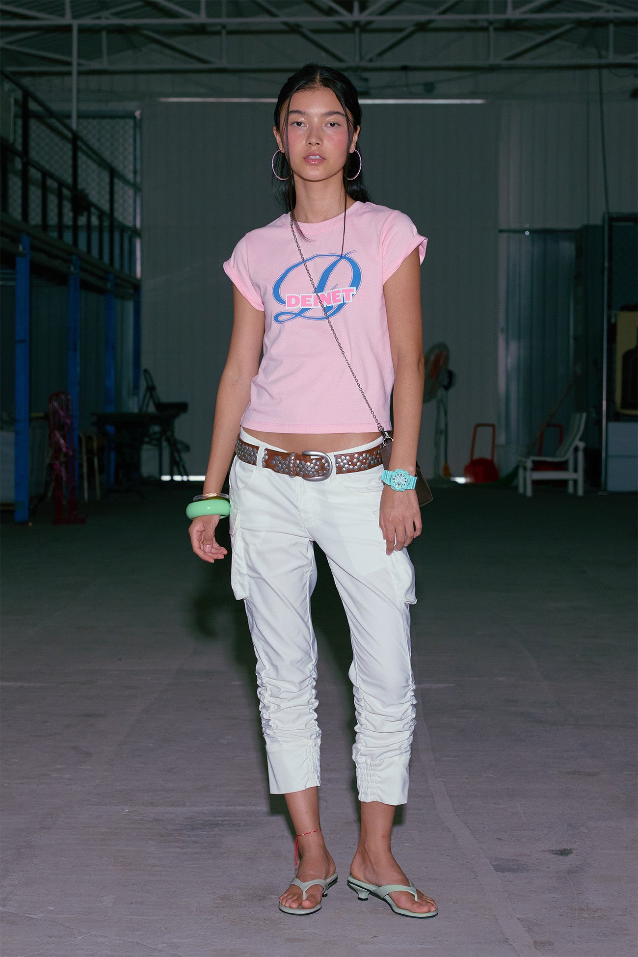 Deinet - Signature Logo Slim T-Shirt (Pink) product image 4 | TRAB K-Fashion Australia