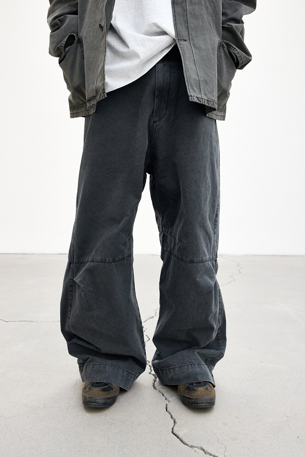 Hatchingroom - Wide Vented Pants (Charcoal) product image 13 | TRAB K-Fashion Australia