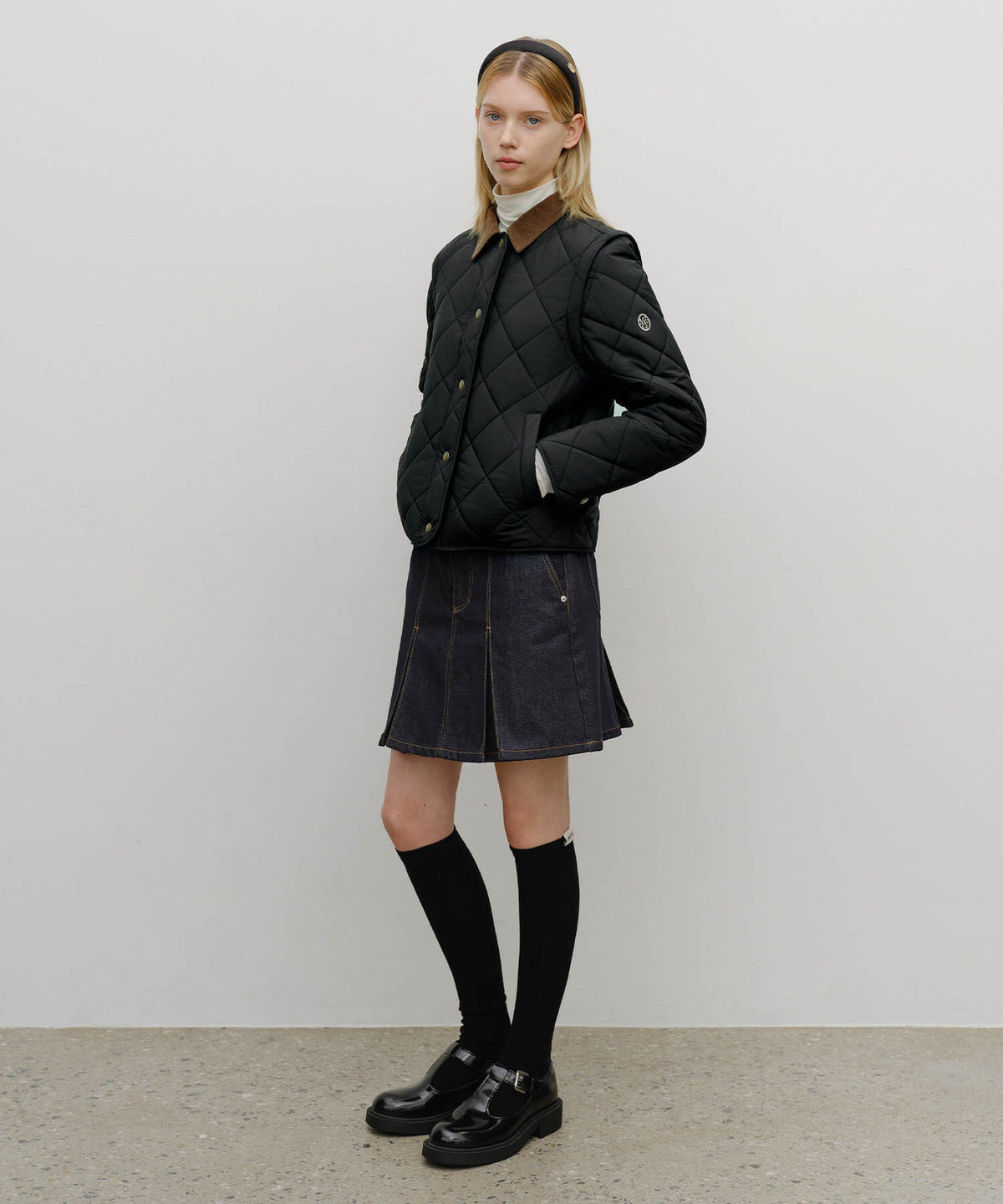 Marithe & Francois Girbaud - Detachable Quilting Jacket (Black) product image 6 | TRAB K-Fashion Australia