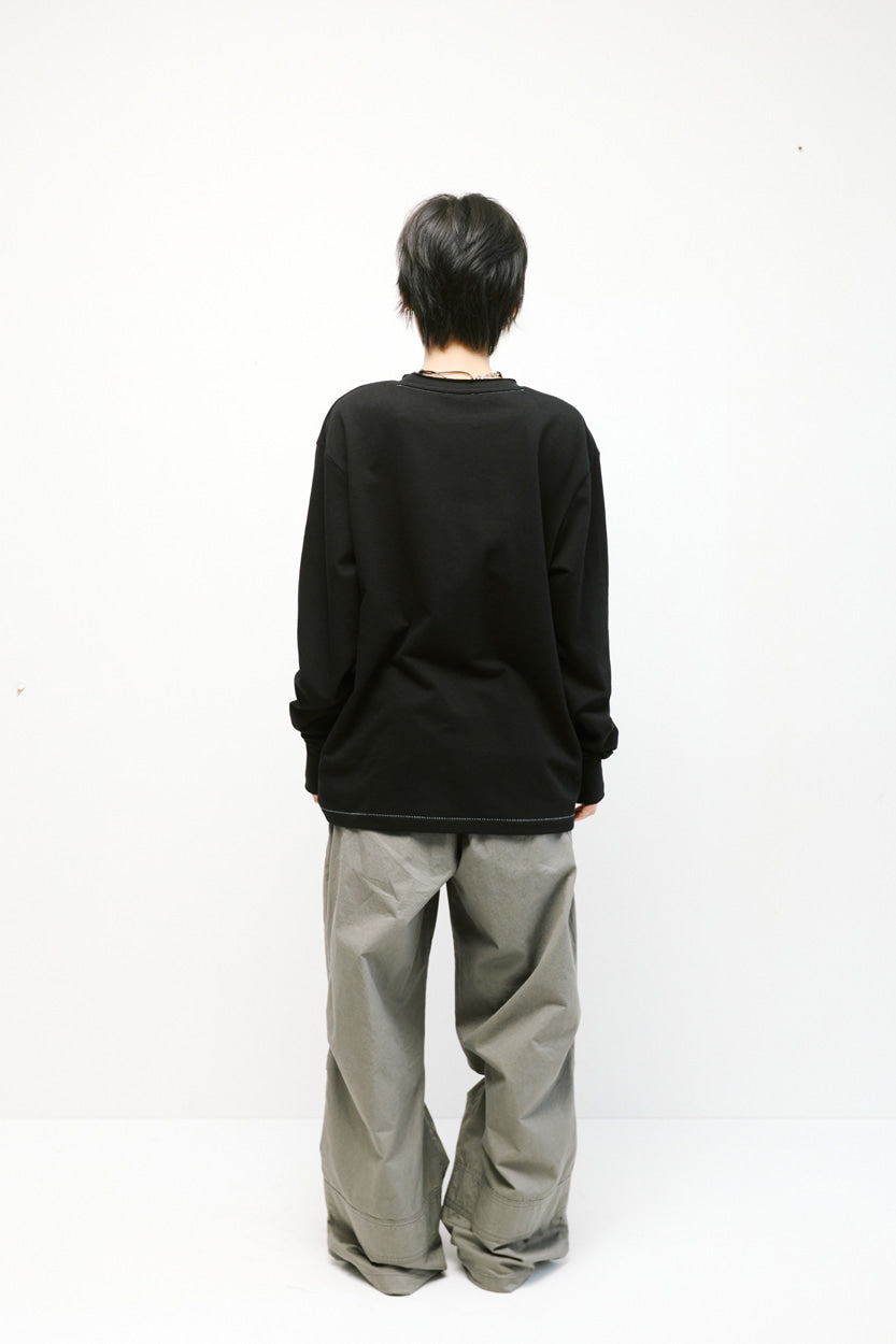 Hatchingroom - Shirakami Woods Boxer Sweat (Black) product image 4 | TRAB K-Fashion Australia