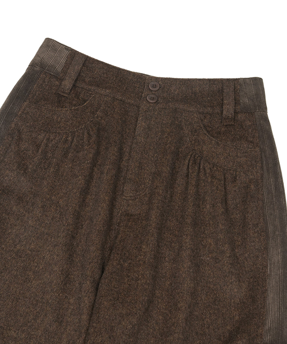 Coyseio - Side Panel Wide Pants (Brown) product image 12 | TRAB K-Fashion Australia