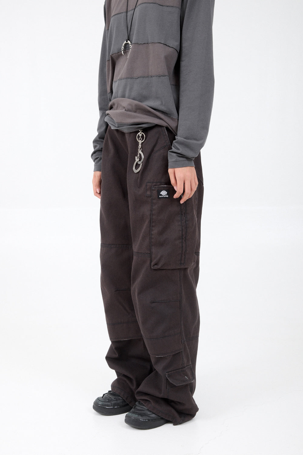 Hatchingroom - Zip Cargo Work Pants (Bleached Purple Brown) product image 10 | TRAB K-Fashion Australia
