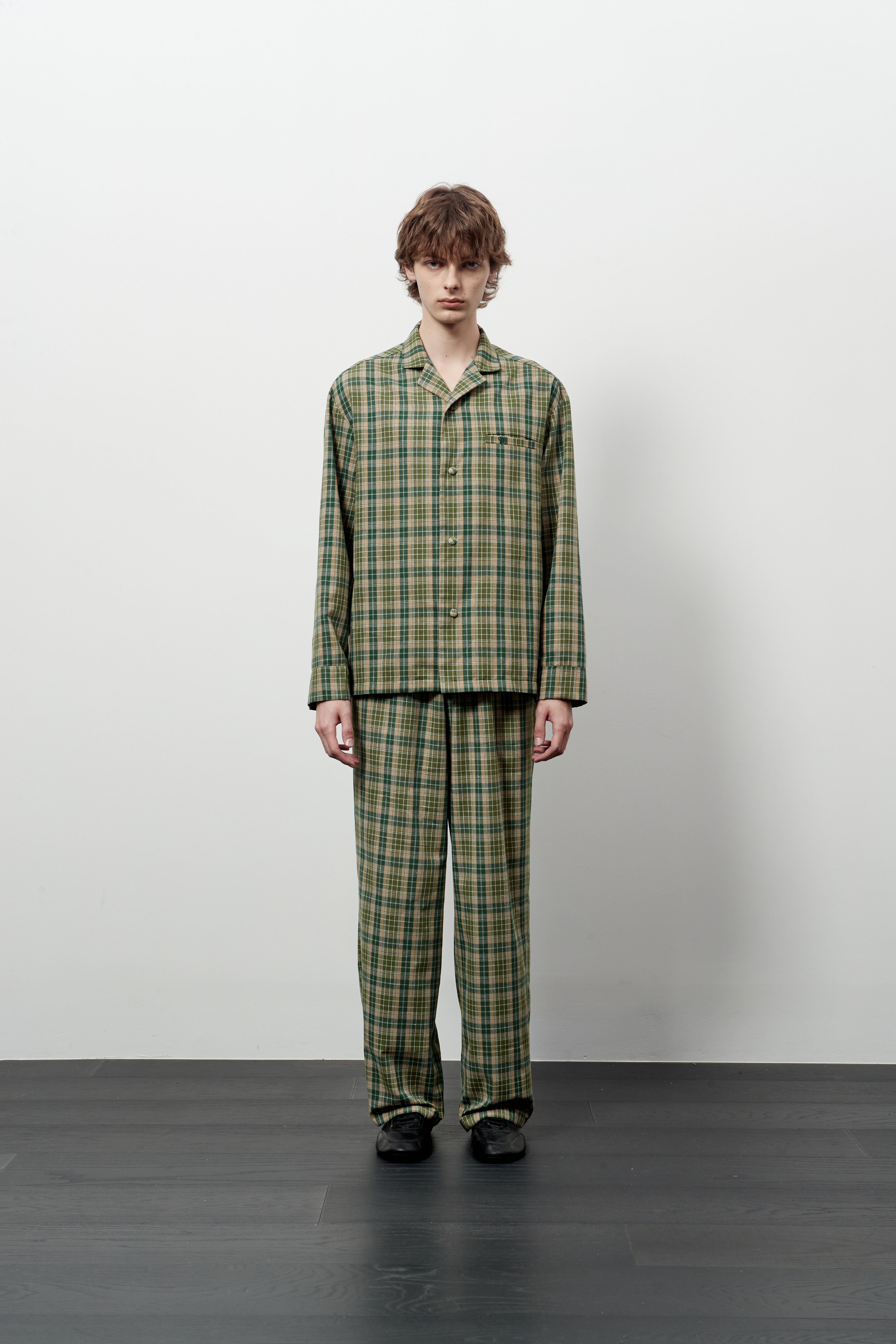 Stu - Check Pajama Set (Green) product image 1 | TRAB K-Fashion Australia