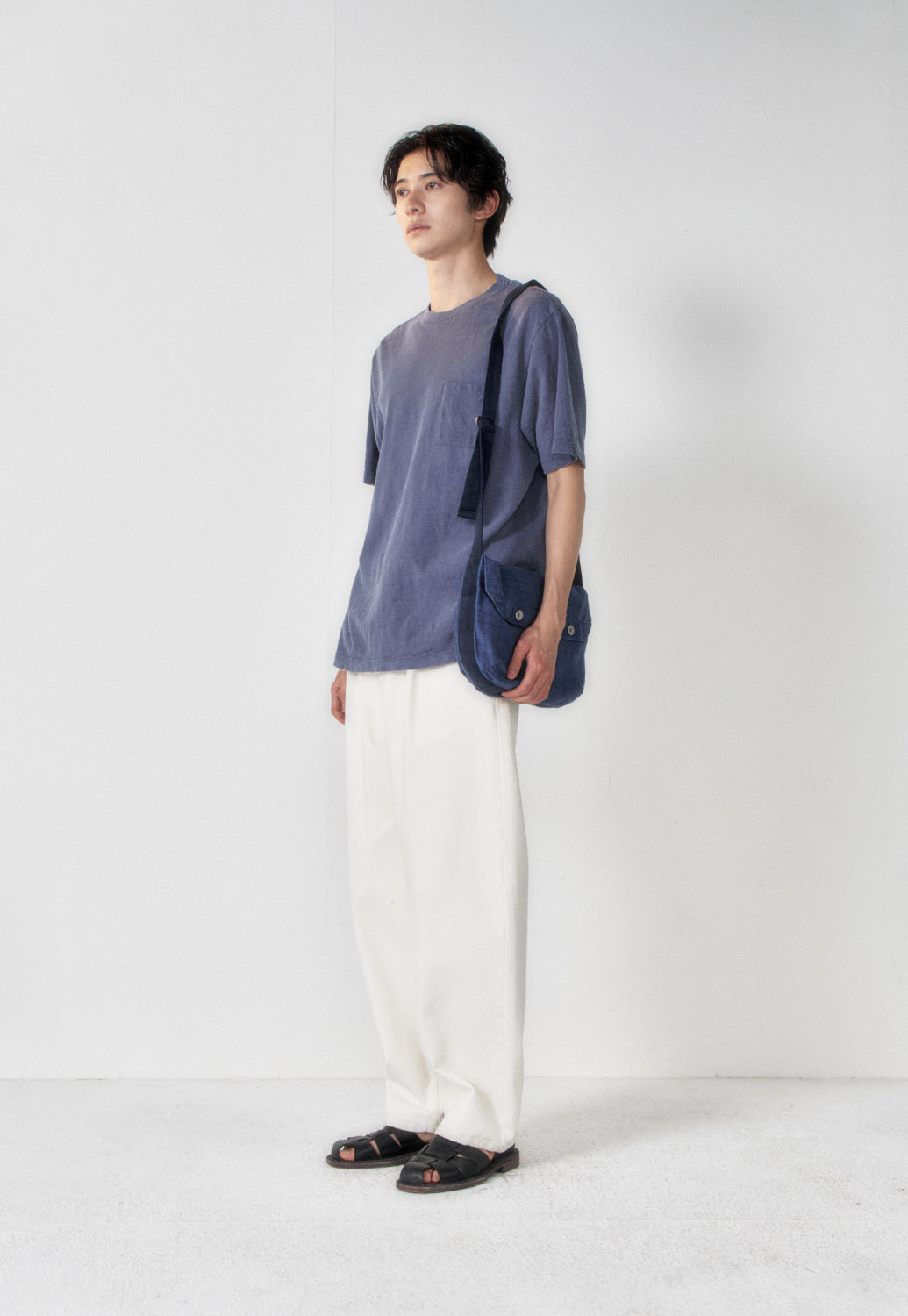 Art if acts - Garment Dyed Slub Pocket T-Shirt (French Blue) product image 3 | TRAB K-Fashion Australia