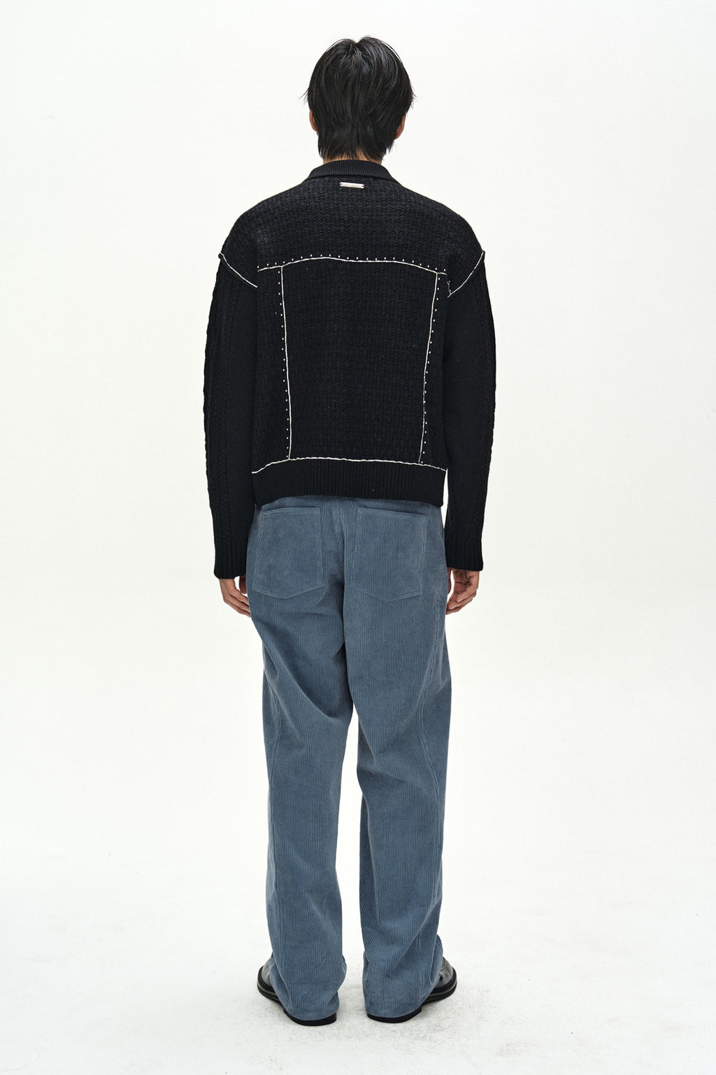 Andersson Bell - Camelon Trucker Cardigan (Black) product image 3 | TRAB K-Fashion Australia