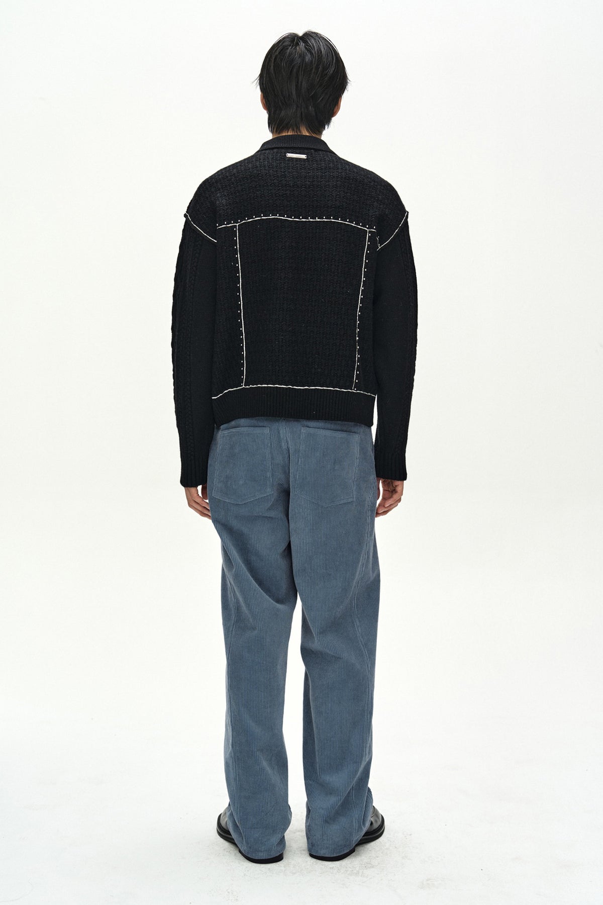 Andersson Bell - Camelon Trucker Cardigan (Black) product image 3 | TRAB K-Fashion Australia