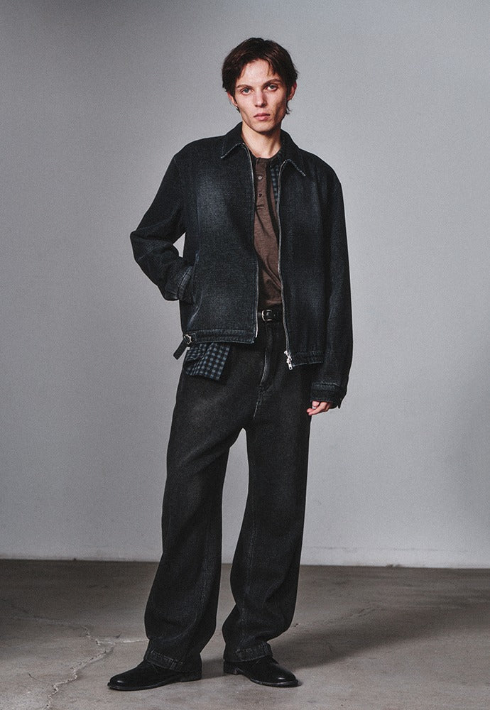 Art if acts - Traditional Fabric Dyed Blouson (Faded Black) product image 1 | TRAB K-Fashion Australia