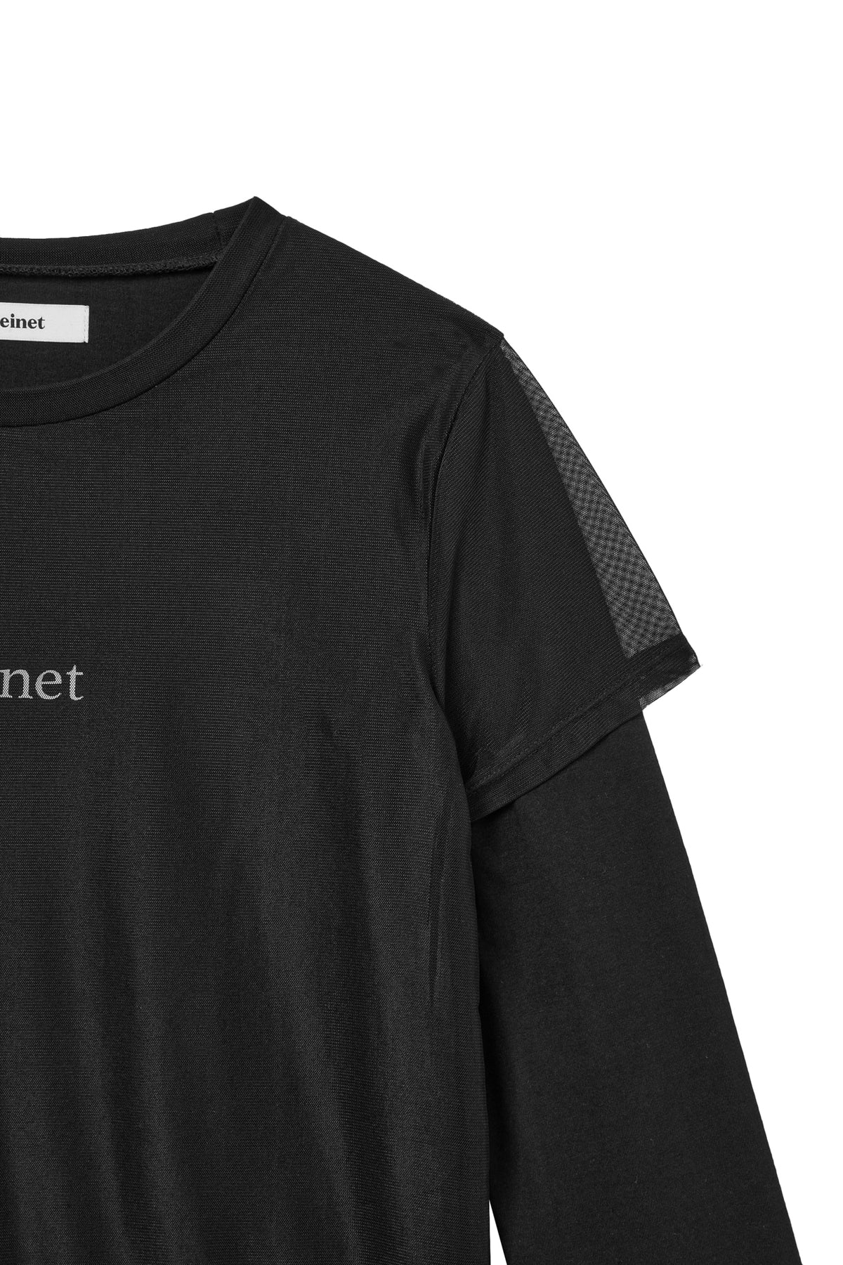 Deinet - See-Through Layered Long Sleeve (Black) product image 4 | TRAB K-Fashion Australia