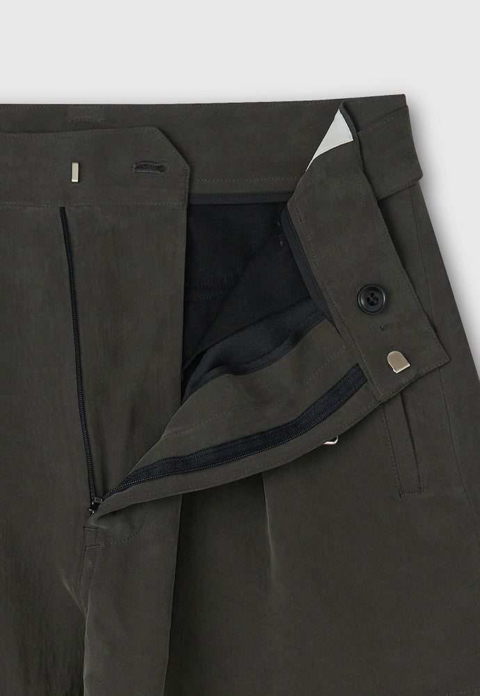 Tonywack - Drape Cupro Belted Pants (Ripe Olive) product image 10 | TRAB K-Fashion Australia