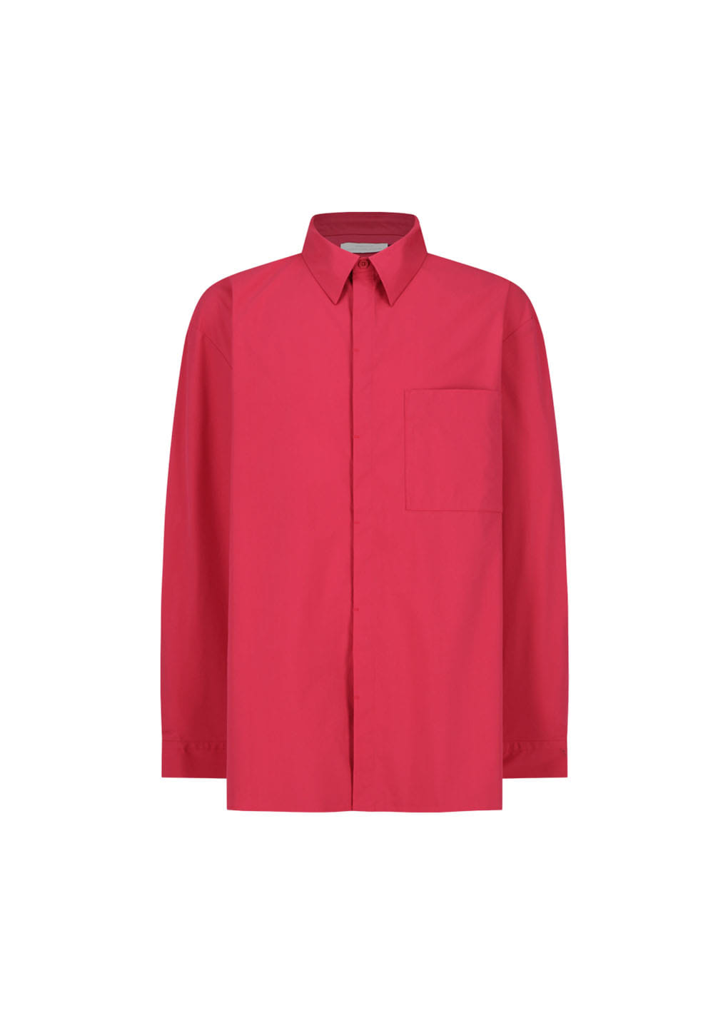Amomento - Square Pocket Oversized Shirt (Red) product image 6 | TRAB K-Fashion Australia