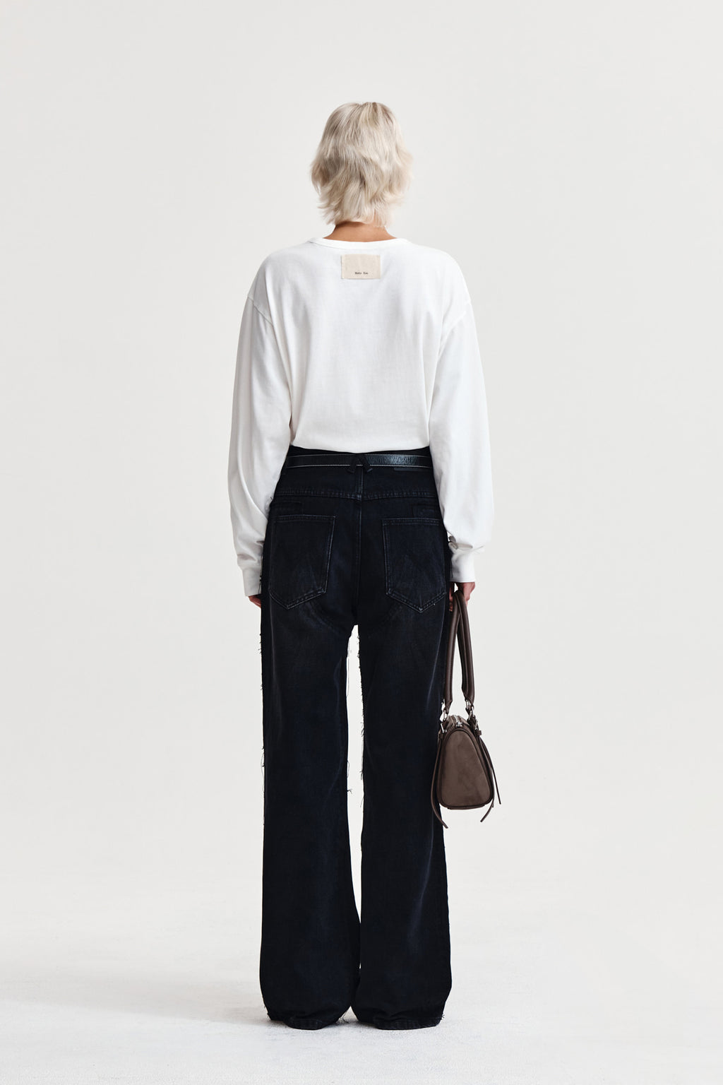 Matin Kim - Patch Graphic Long Sleeve Top (White) product image 7 | TRAB K-Fashion Australia