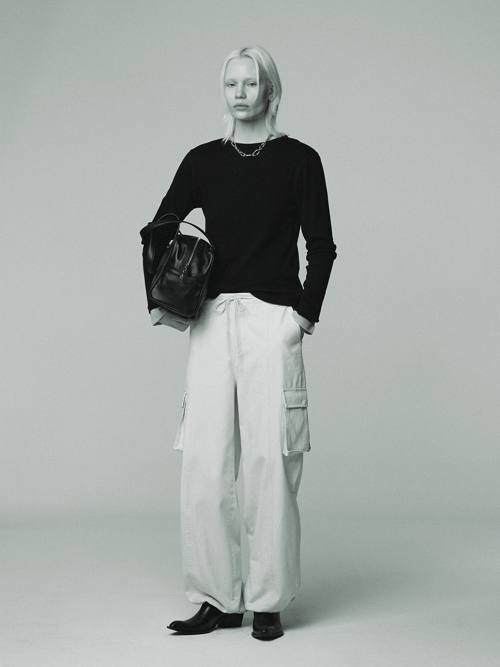 Tonywack - Cotton Drawstring Cargo Trousers (Ivory) product image 9 | TRAB K-Fashion Australia