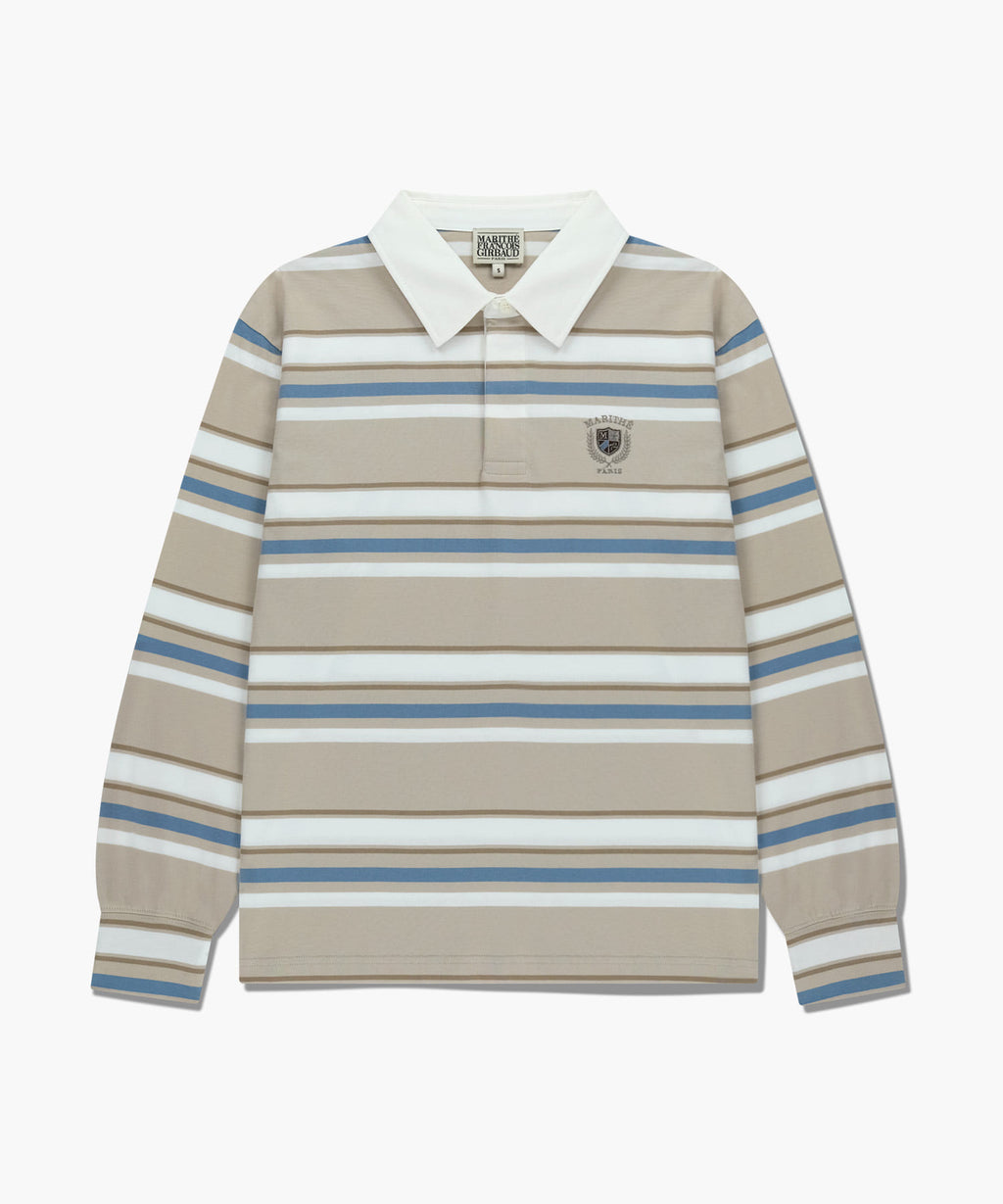 Marithe & Francois Girbaud - Stripe Collar Long Sleeve (Beige) product image 6 | TRAB K-Fashion Australia