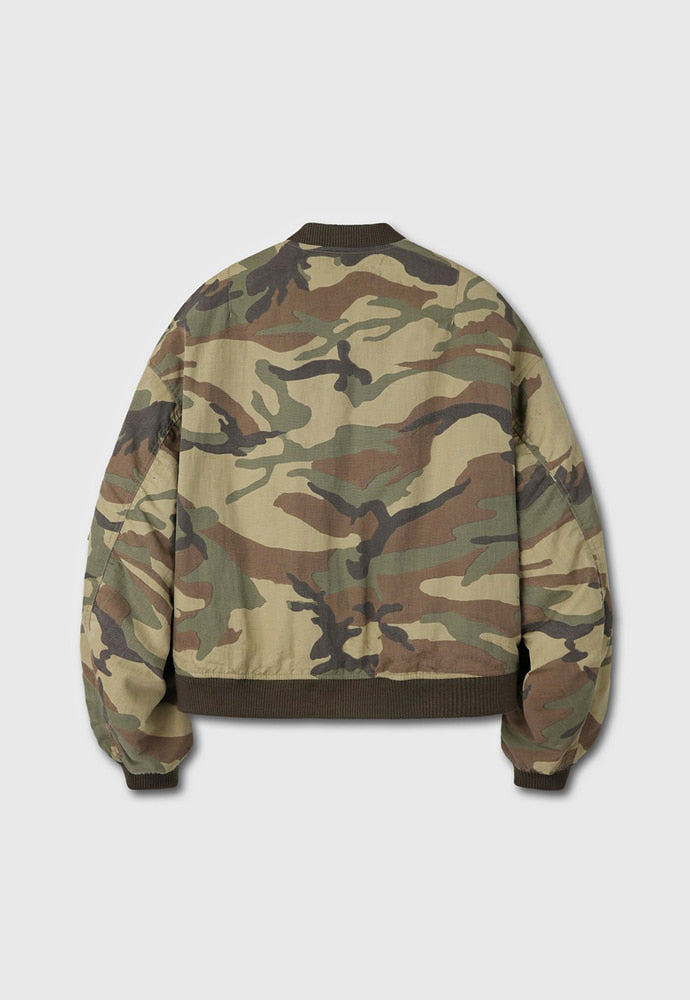 Tonywack - Camouflage Nylon Bomber (Beige/Green) product image 8 | TRAB K-Fashion Australia