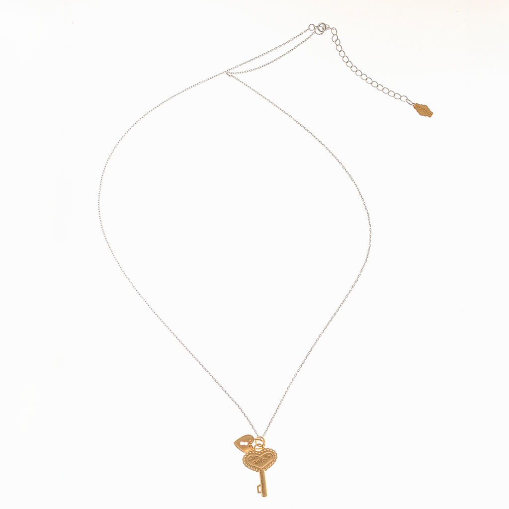 Towtow Archive - Oldy Hotel Key Pendant Necklace Silver & (Gold) product image 1 | TRAB K-Fashion Australia