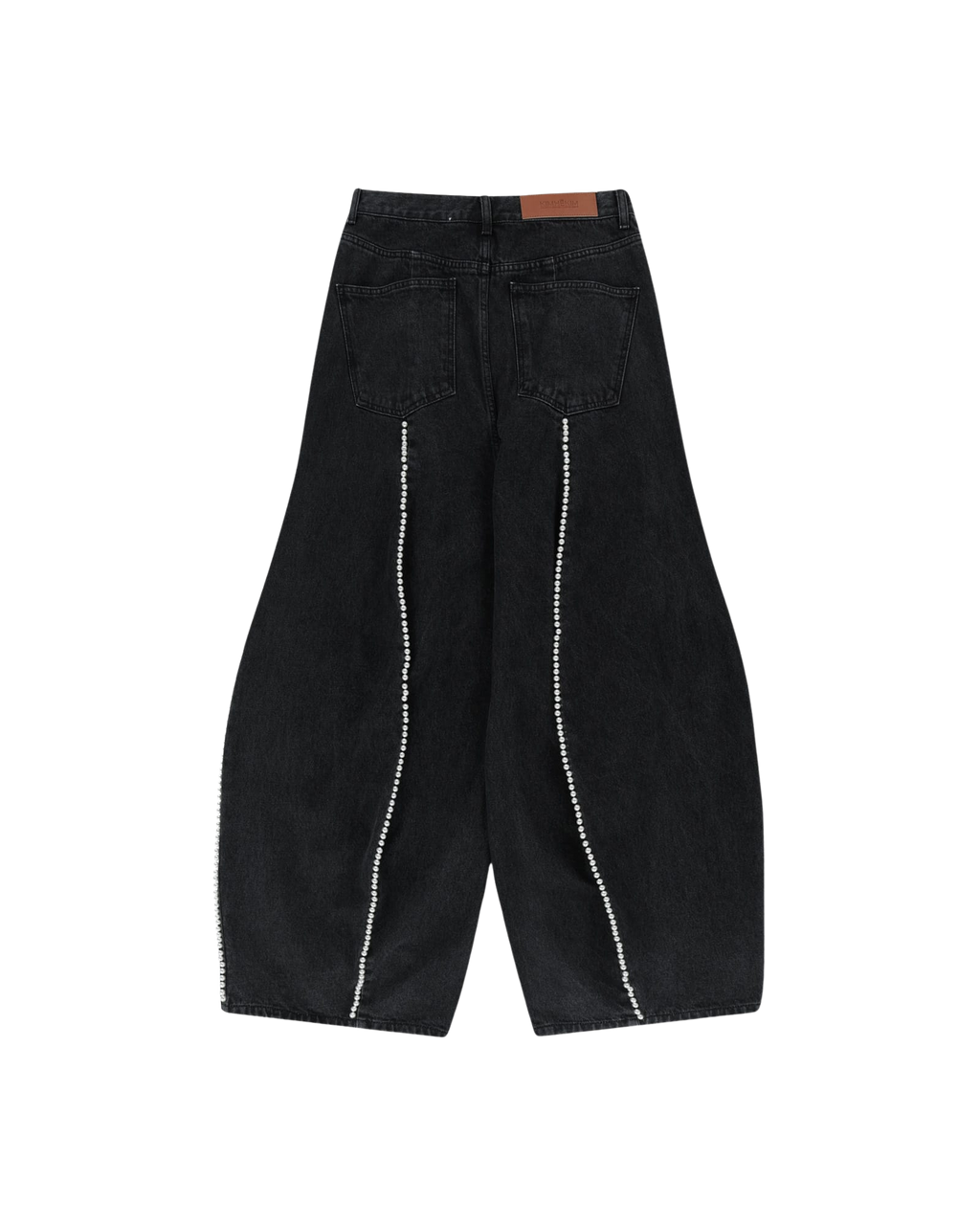 Kimhe Kim - Pearl Embellished Balloon Jeans (Black) product image 7 | TRAB K-Fashion Australia