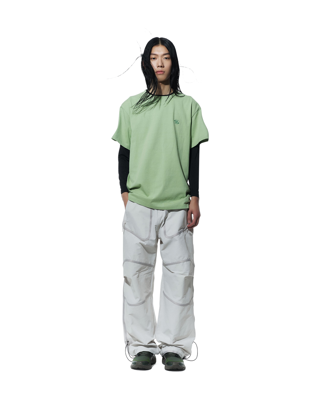 San San Gear - Logo T-Shirt (Green) product image 1 | TRAB K-Fashion Australia