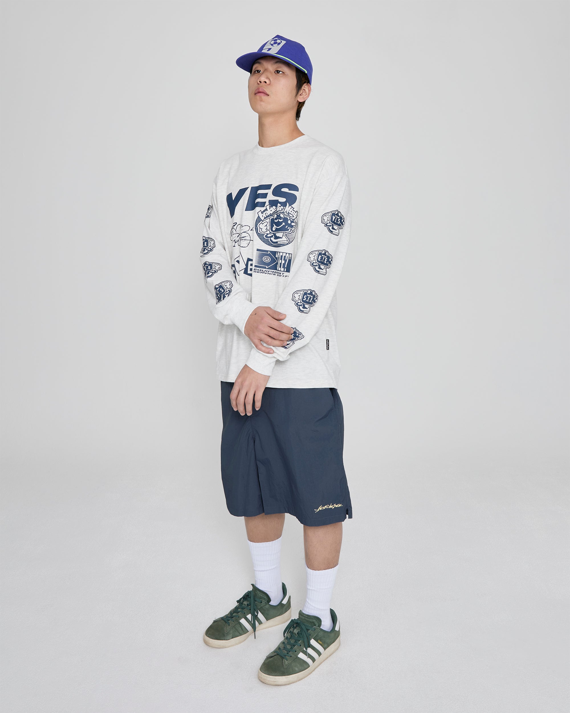 yeseyesee - Nylon Dash Shorts (Charcoal) product image 8 | TRAB K-Fashion Australia