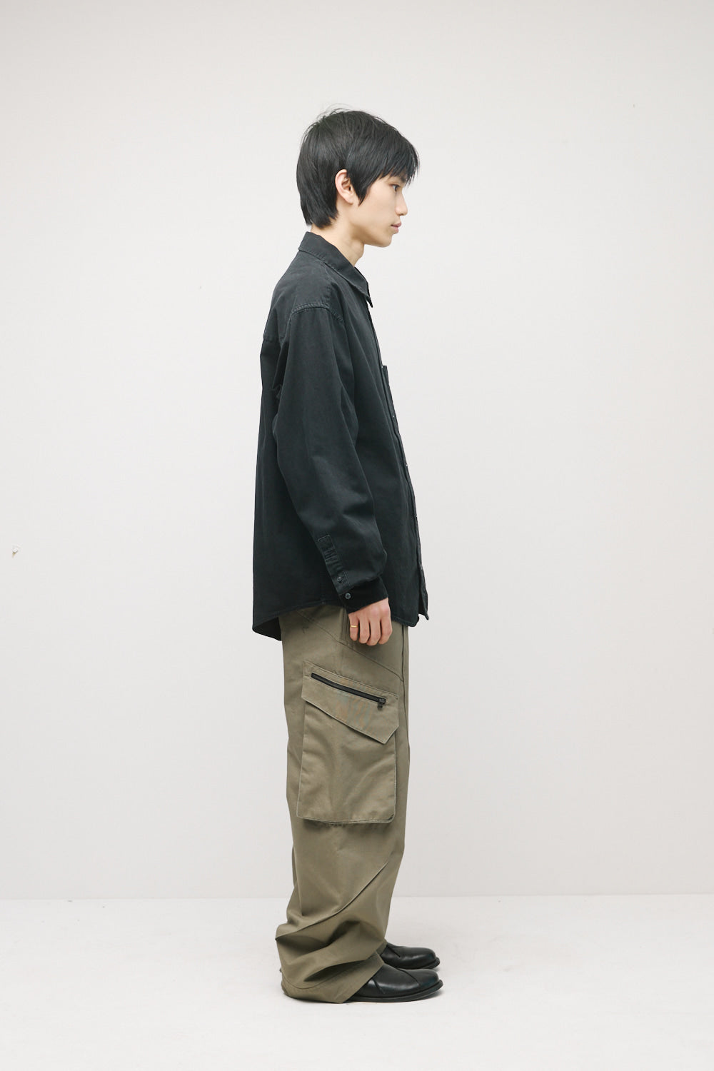Hatchingroom - Over Denim Shirt (Jet Black) product image 4 | TRAB K-Fashion Australia