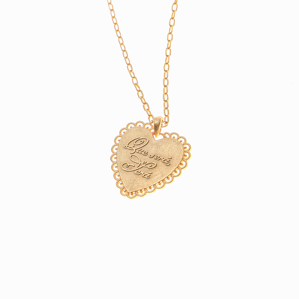 Towtow Archive - Heart Crochet Pendant Necklace (Gold) product image 2 | TRAB K-Fashion Australia