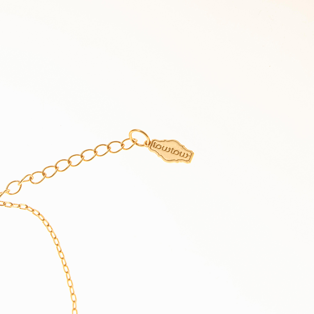 Towtow Archive - Heart Crochet Pendant Necklace (Gold) product image 3 | TRAB K-Fashion Australia