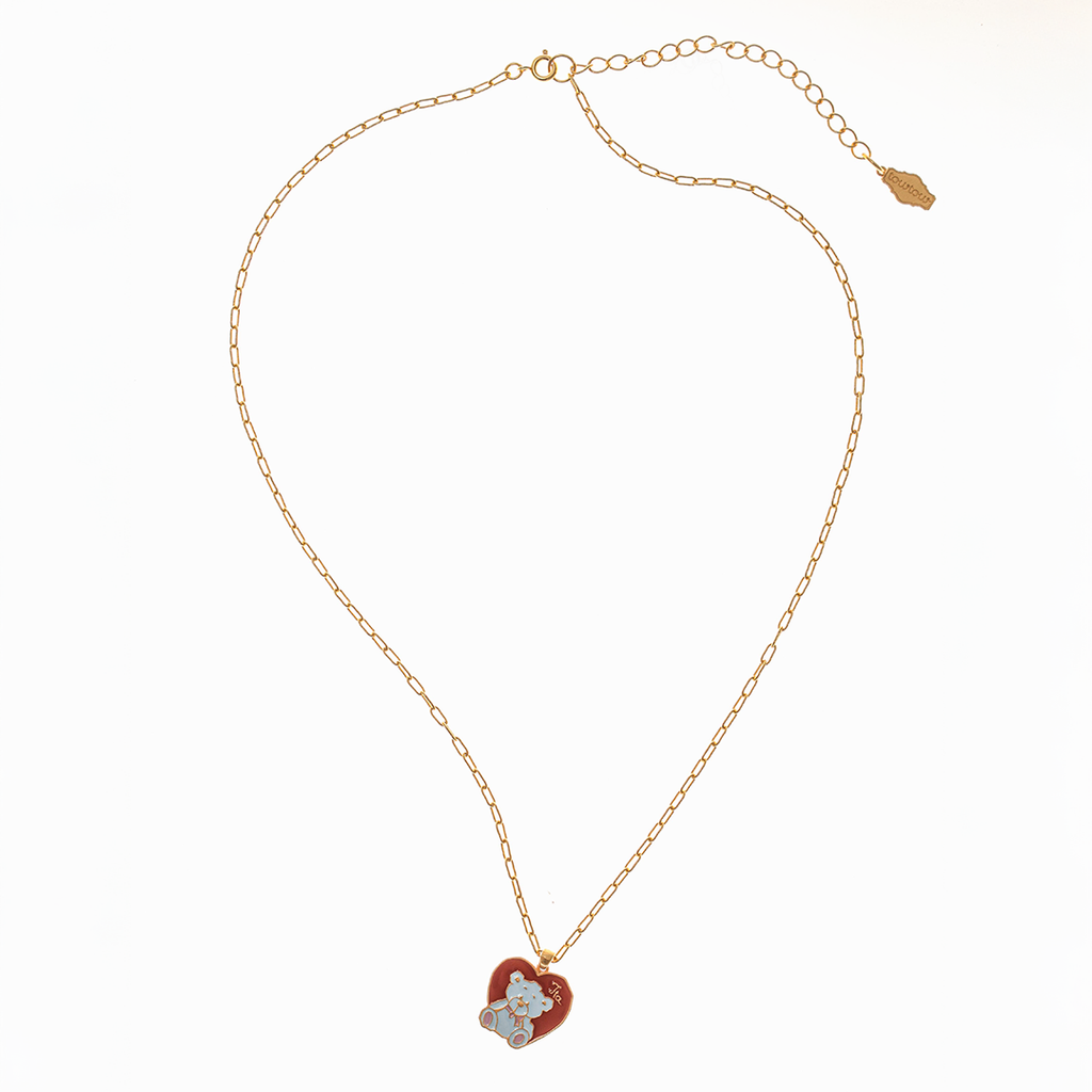 Towtow Archive - Tinted Bear Charm Necklace (Silver) product image 2 | TRAB K-Fashion Australia