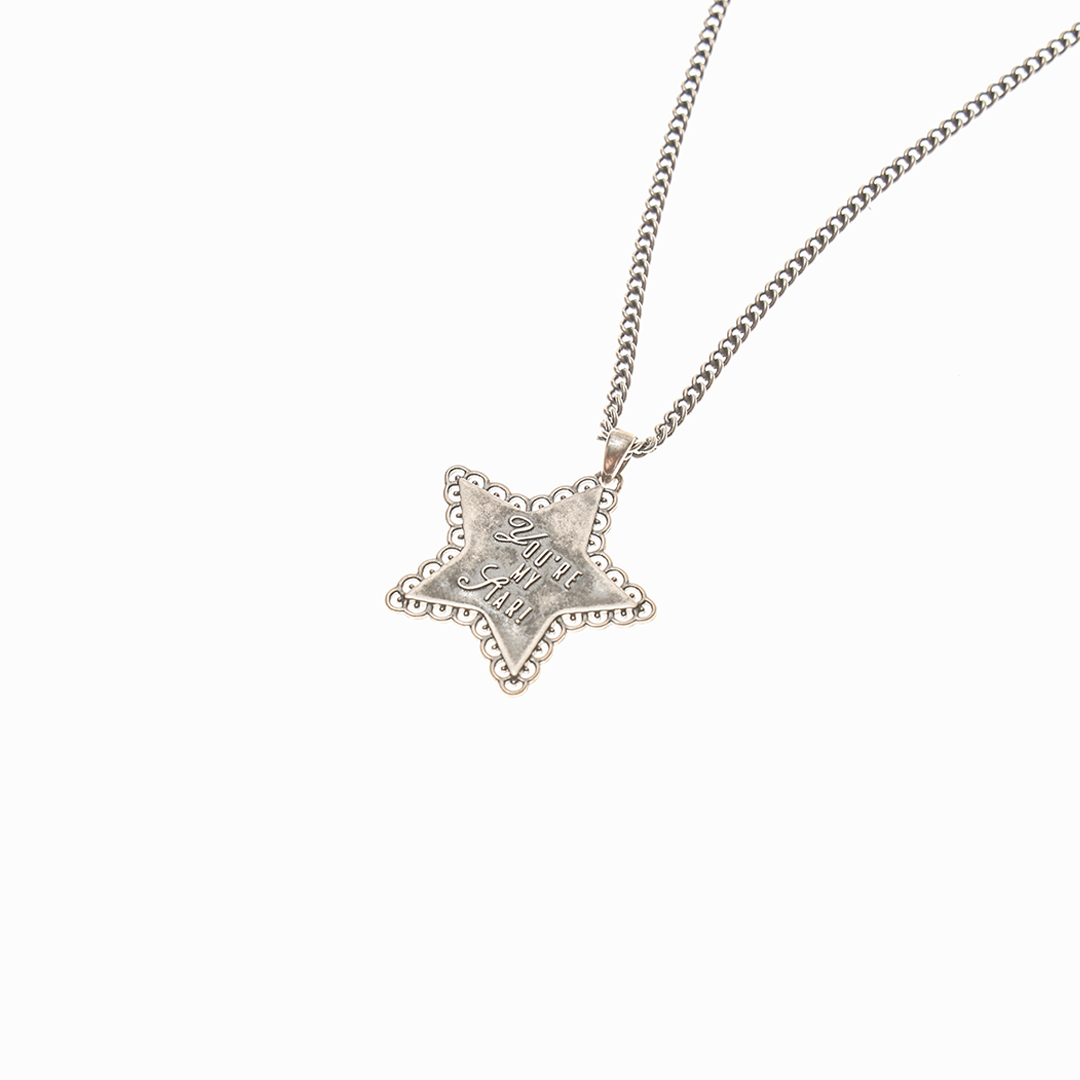 Towtow Archive - Wild Star Plate Necklace (Silver) product image 2 | TRAB K-Fashion Australia