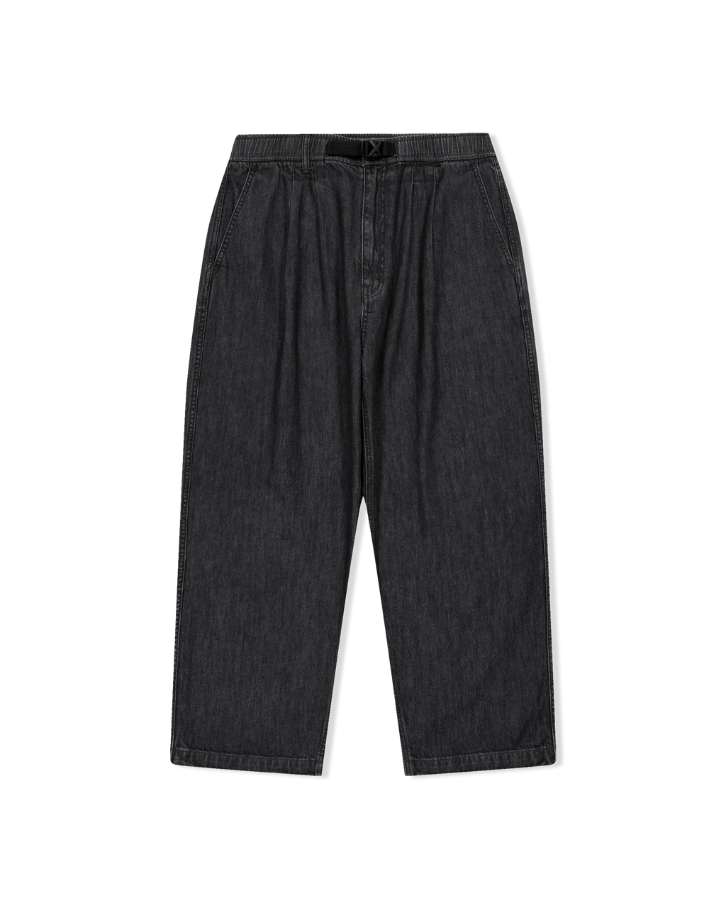 yeseyesee - Adjustable X-Hook Easy Denim Pants (Black) product image 1 | TRAB K-Fashion Australia