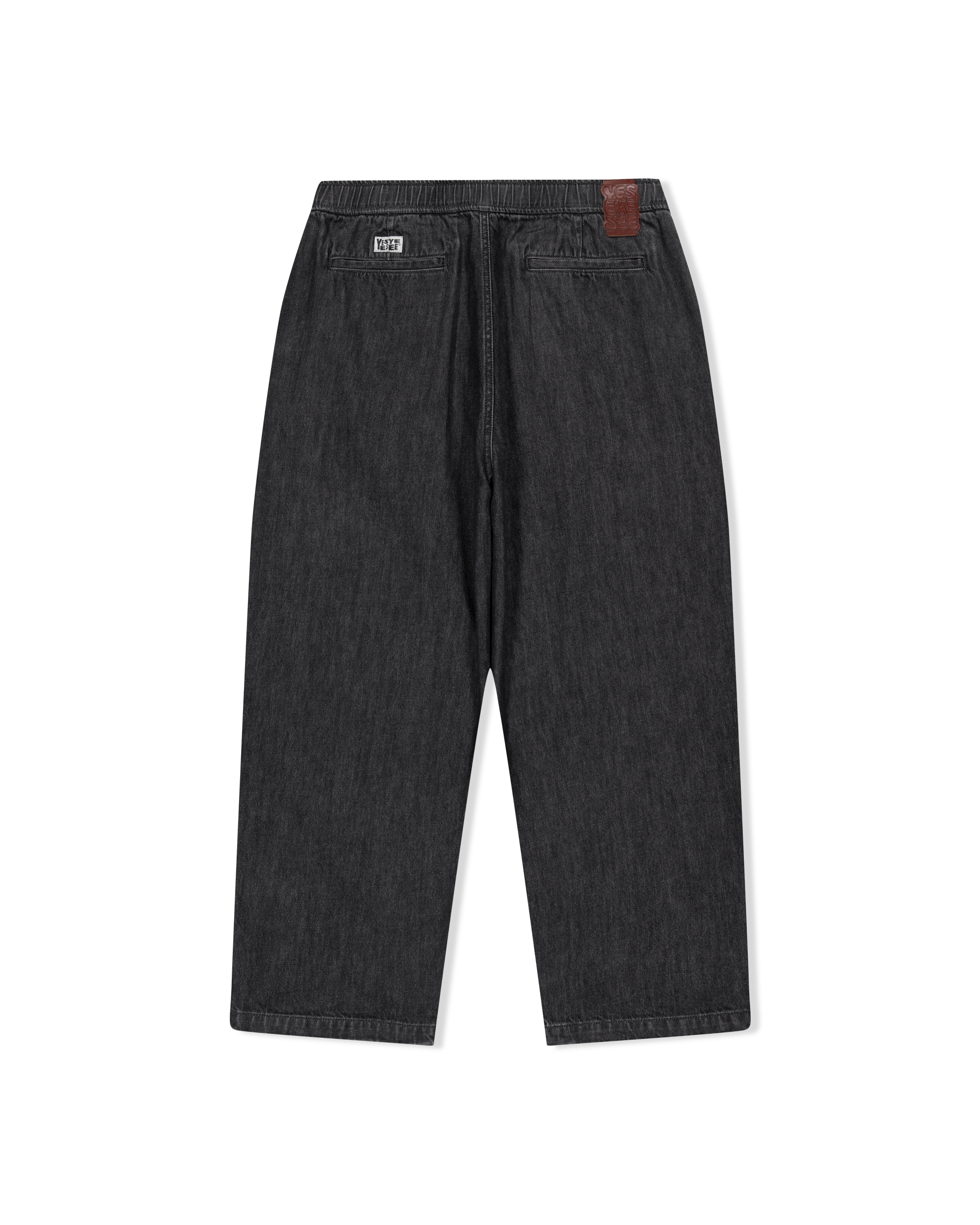 yeseyesee - Adjustable X-Hook Easy Denim Pants (Black) product image 2 | TRAB K-Fashion Australia