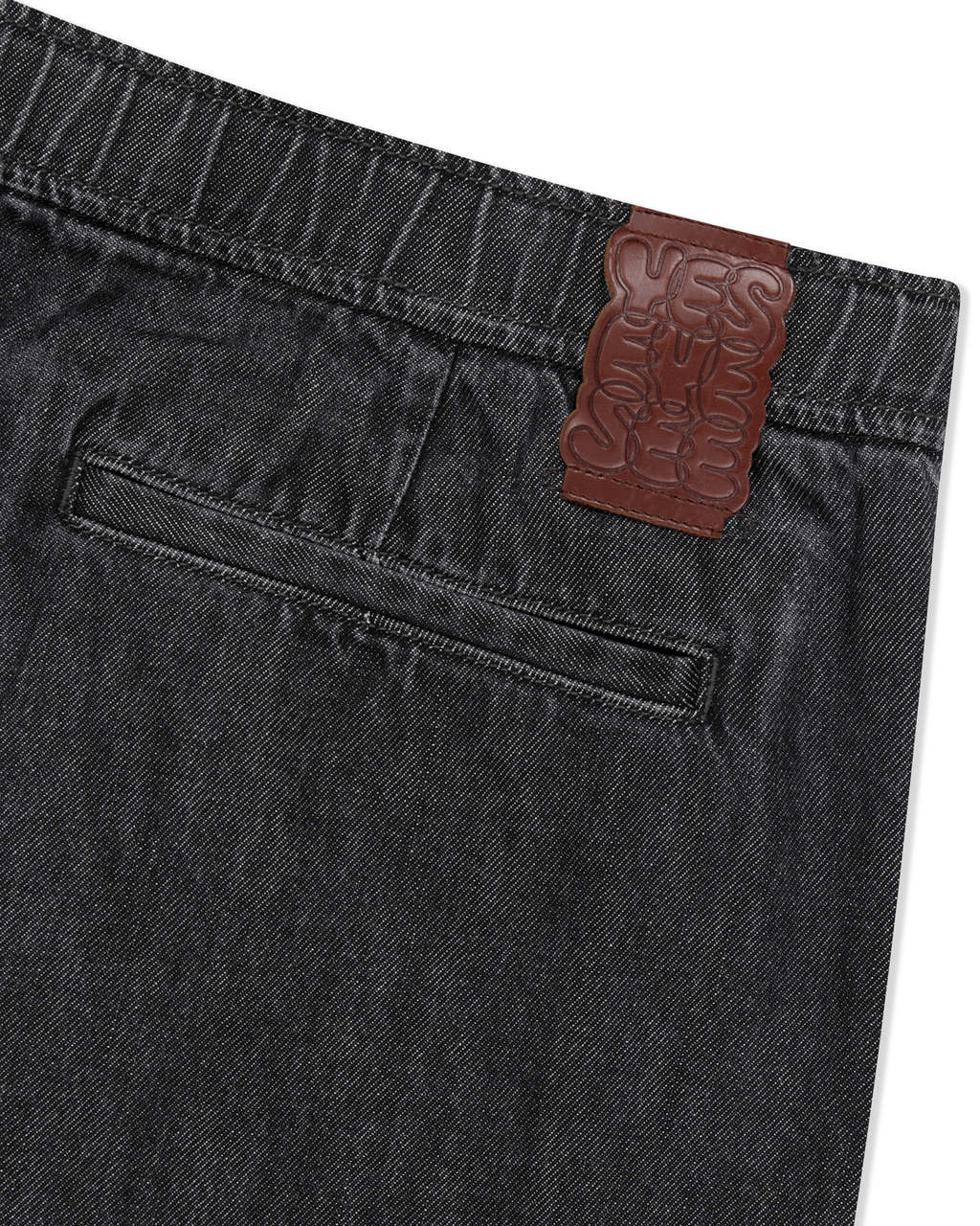 yeseyesee - Adjustable X-Hook Easy Denim Pants (Black) product image 3 | TRAB K-Fashion Australia