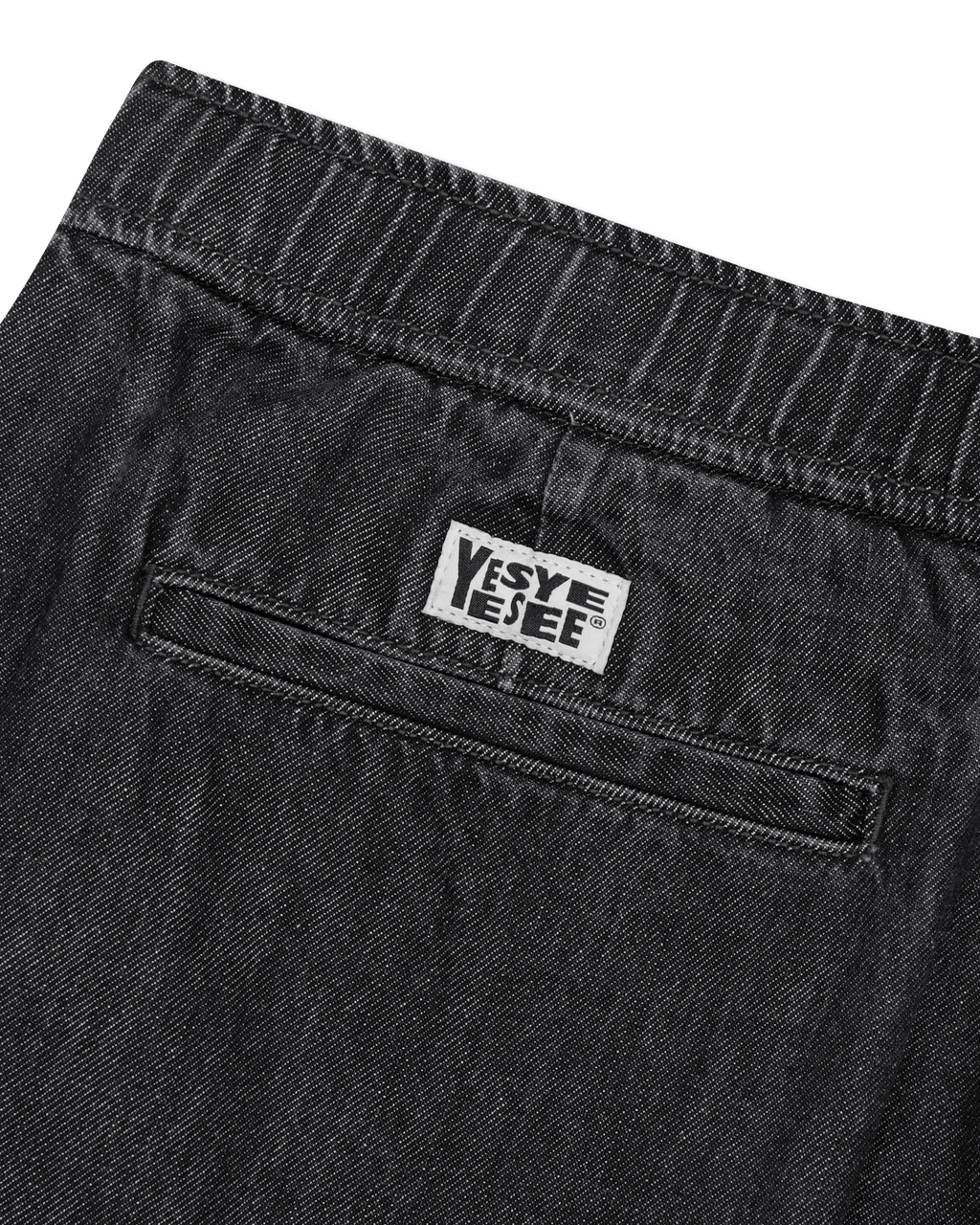 yeseyesee - Adjustable X-Hook Easy Denim Pants (Black) product image 4 | TRAB K-Fashion Australia