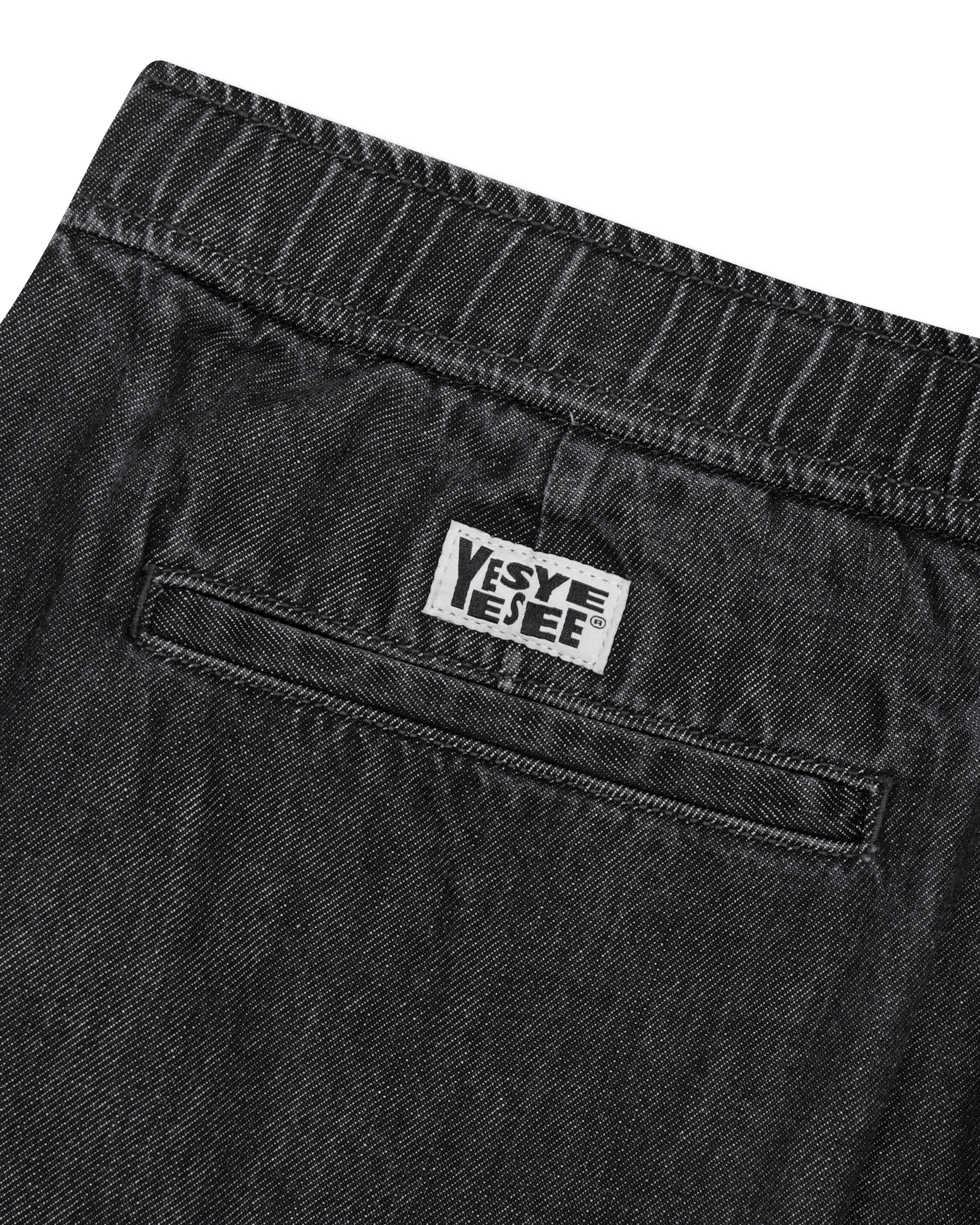 yeseyesee - Adjustable X-Hook Easy Denim Pants (Black) product image 4 | TRAB K-Fashion Australia