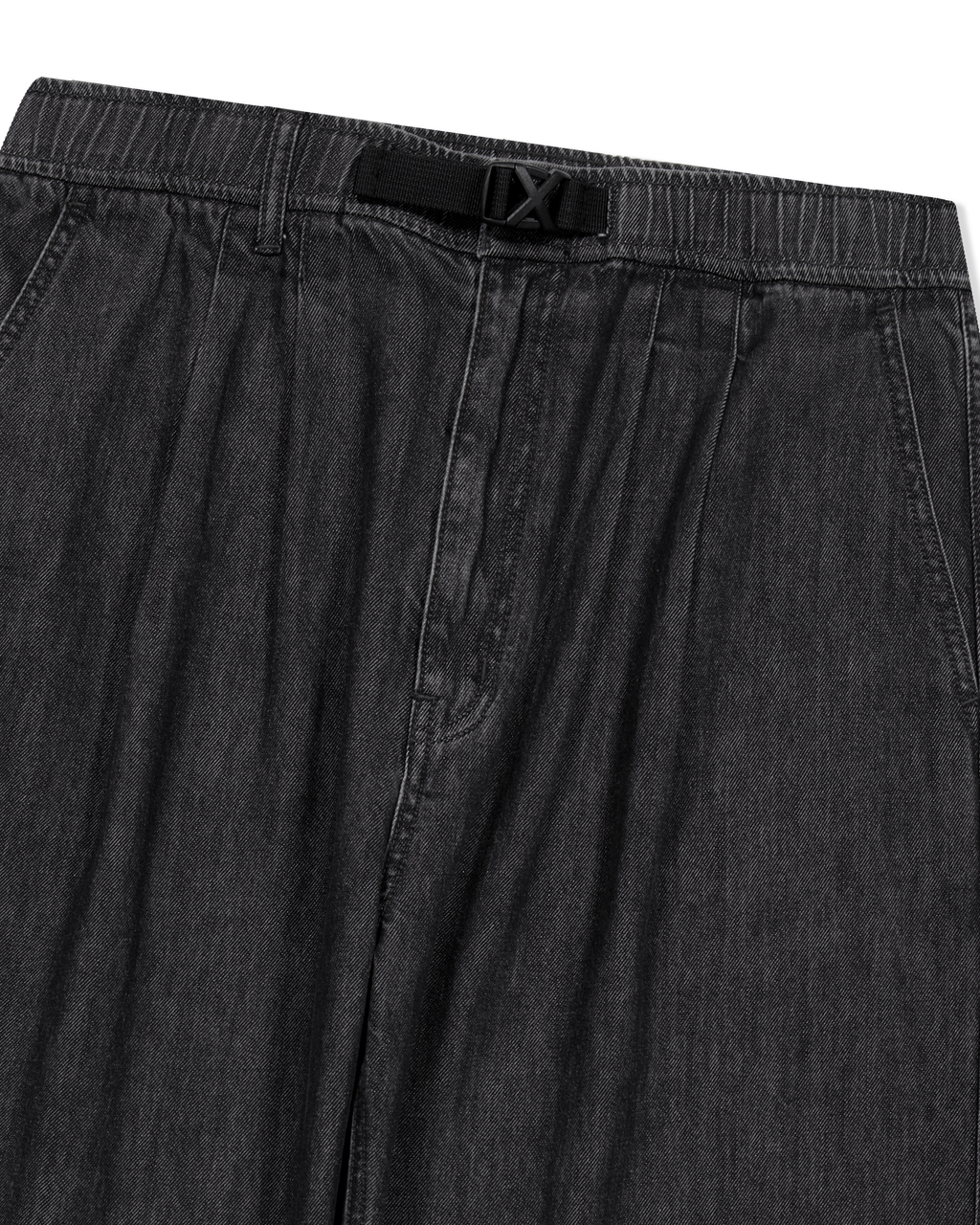 yeseyesee - Adjustable X-Hook Easy Denim Pants (Black) product image 5 | TRAB K-Fashion Australia