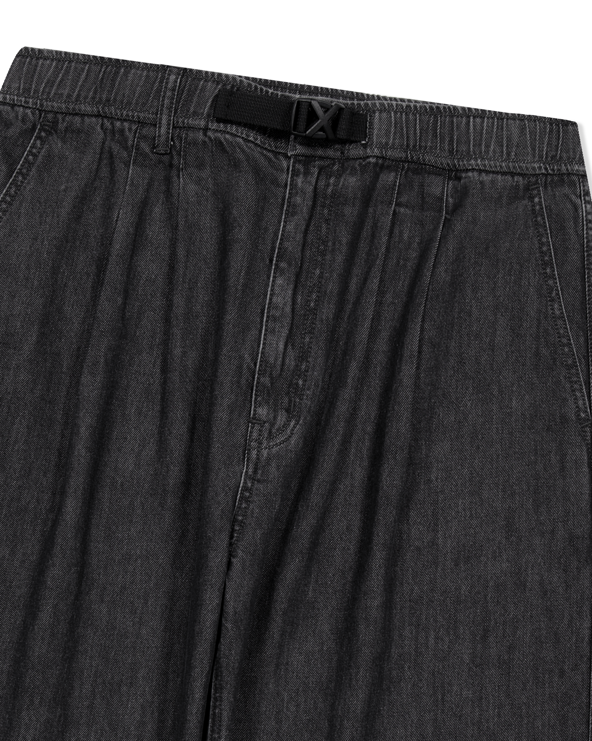 yeseyesee - Adjustable X-Hook Easy Denim Pants (Black) product image 5 | TRAB K-Fashion Australia