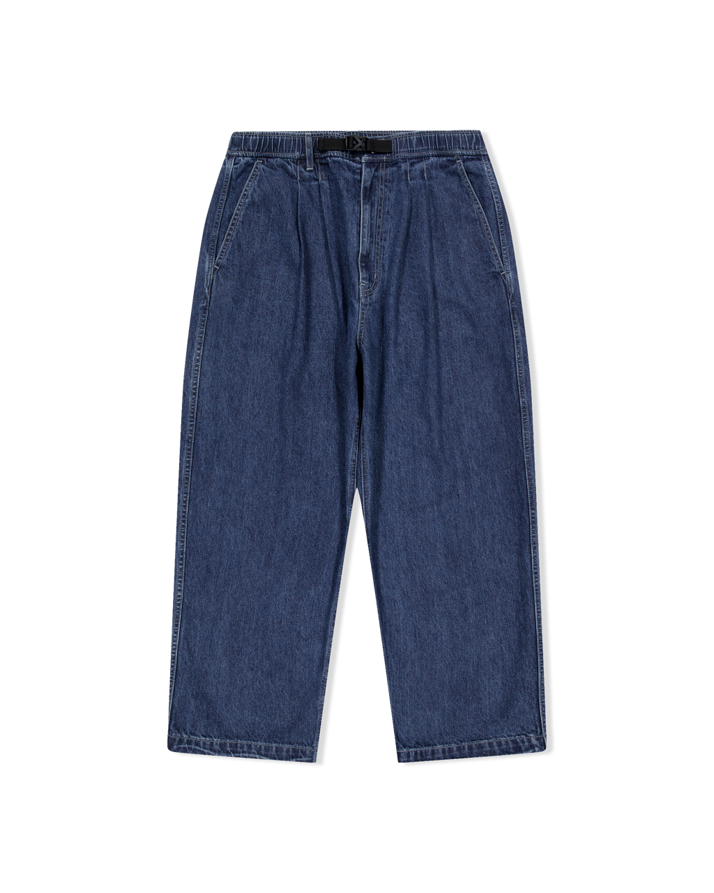 yeseyesee - Adjustable X-Hook Easy Denim Pants (Indigo) product image 1 | TRAB K-Fashion Australia