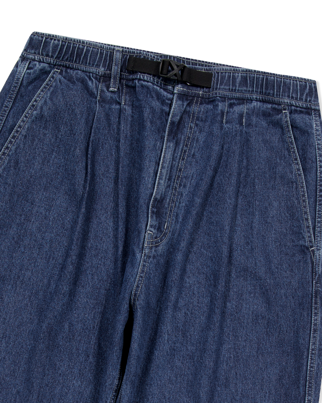 yeseyesee - Adjustable X-Hook Easy Denim Pants (Indigo) product image 5 | TRAB K-Fashion Australia