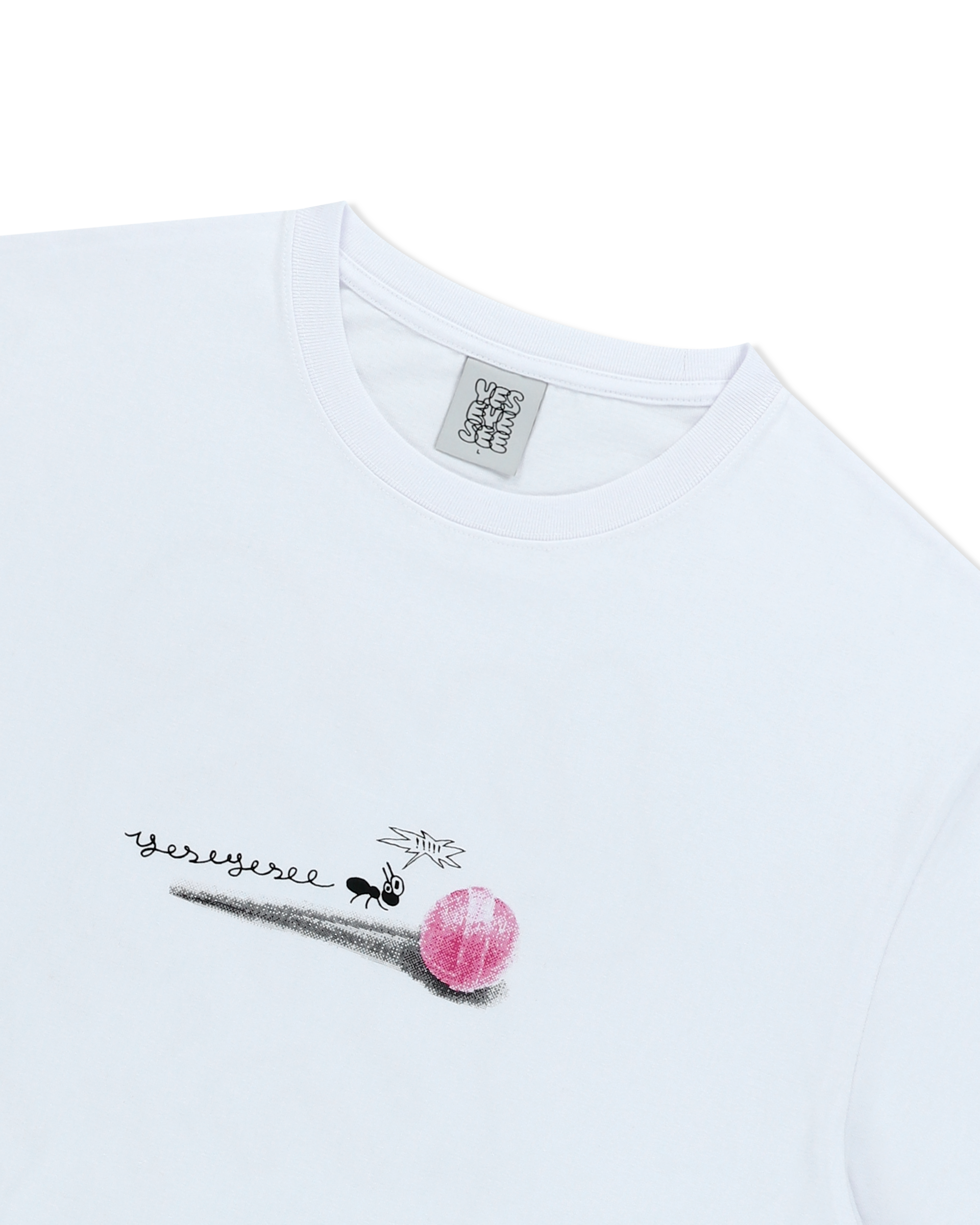 yeseyesee - Anthill Logo Tee (White) product image 5 | TRAB K-Fashion Australia