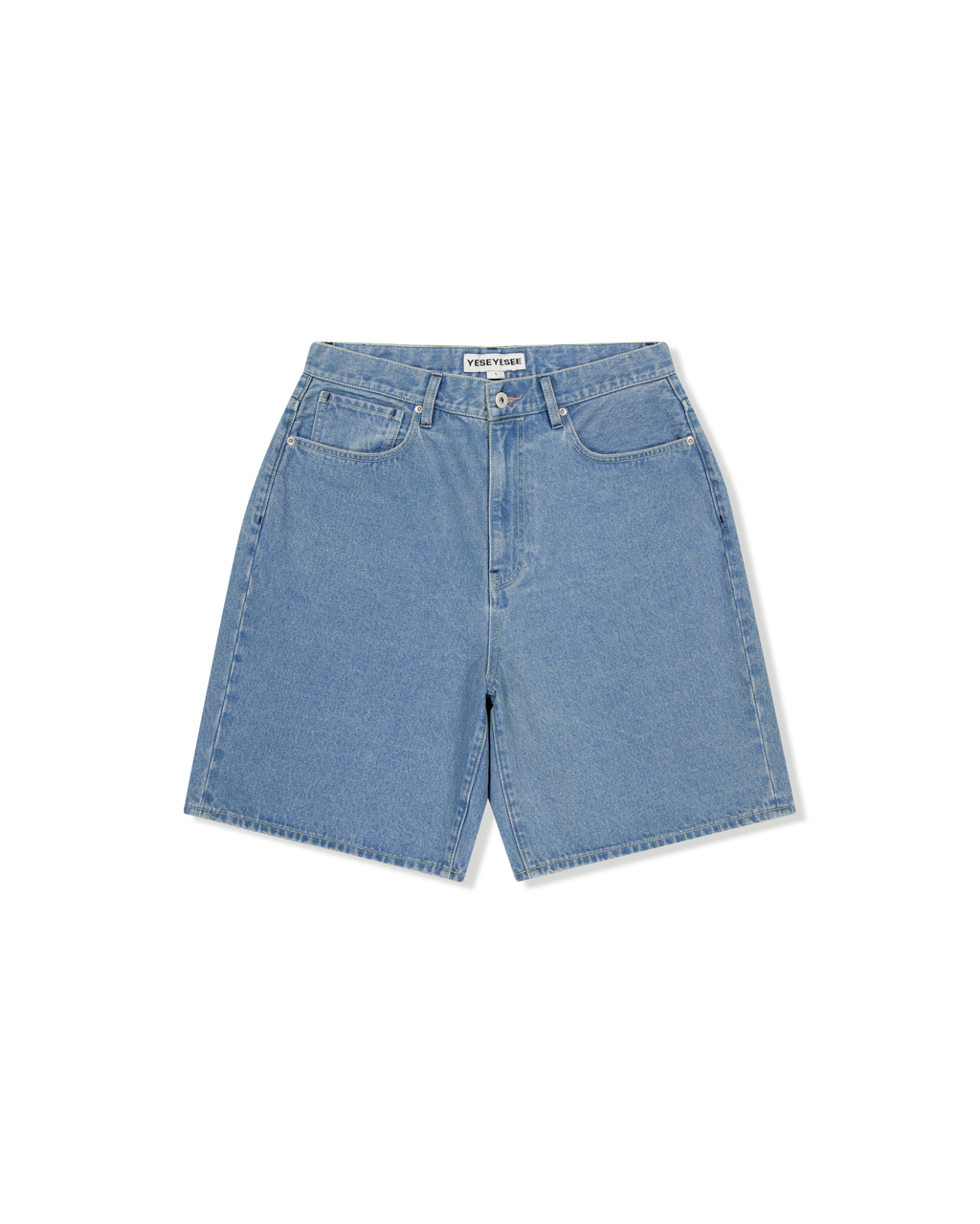 yeseyesee - Basal 5 Pockets Denim Shorts Bleached (Indigo) product image 1 | TRAB K-Fashion Australia