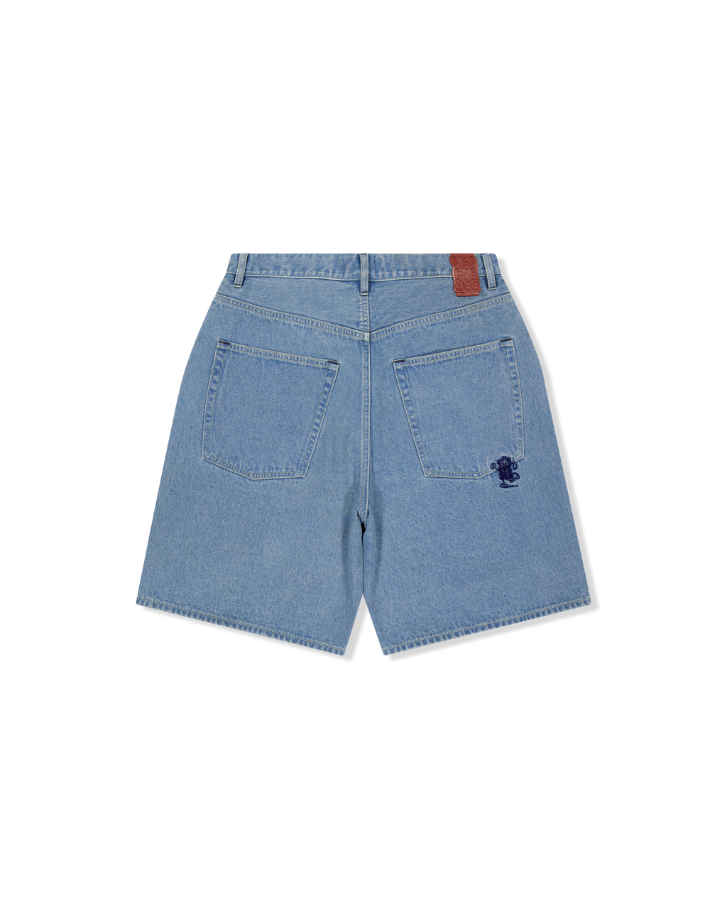 yeseyesee - Basal 5 Pockets Denim Shorts Bleached (Indigo) product image 2 | TRAB K-Fashion Australia
