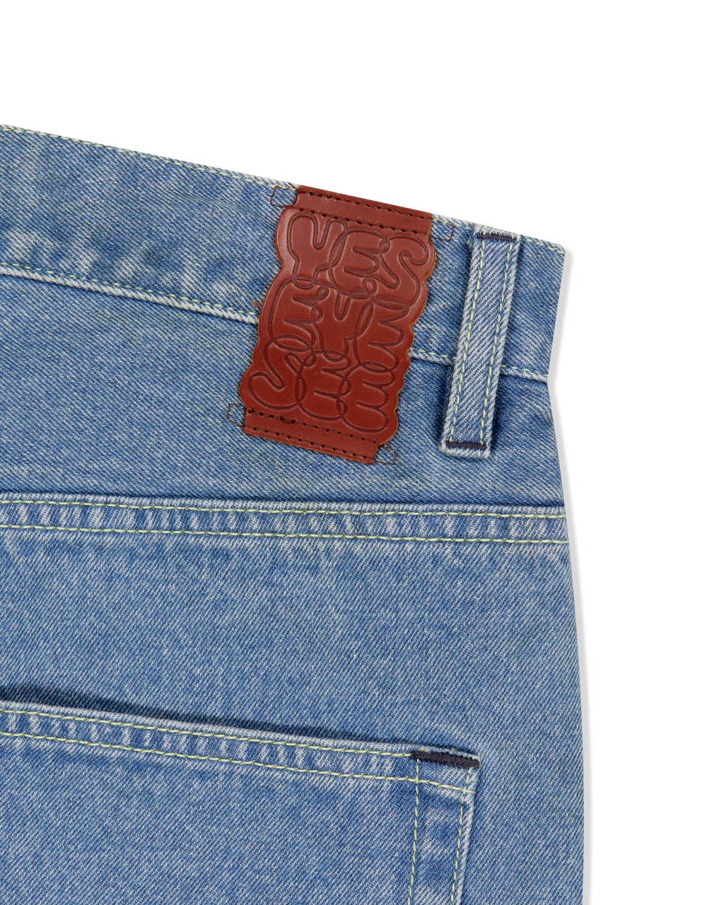 yeseyesee - Basal 5 Pockets Denim Shorts Bleached (Indigo) product image 6 | TRAB K-Fashion Australia