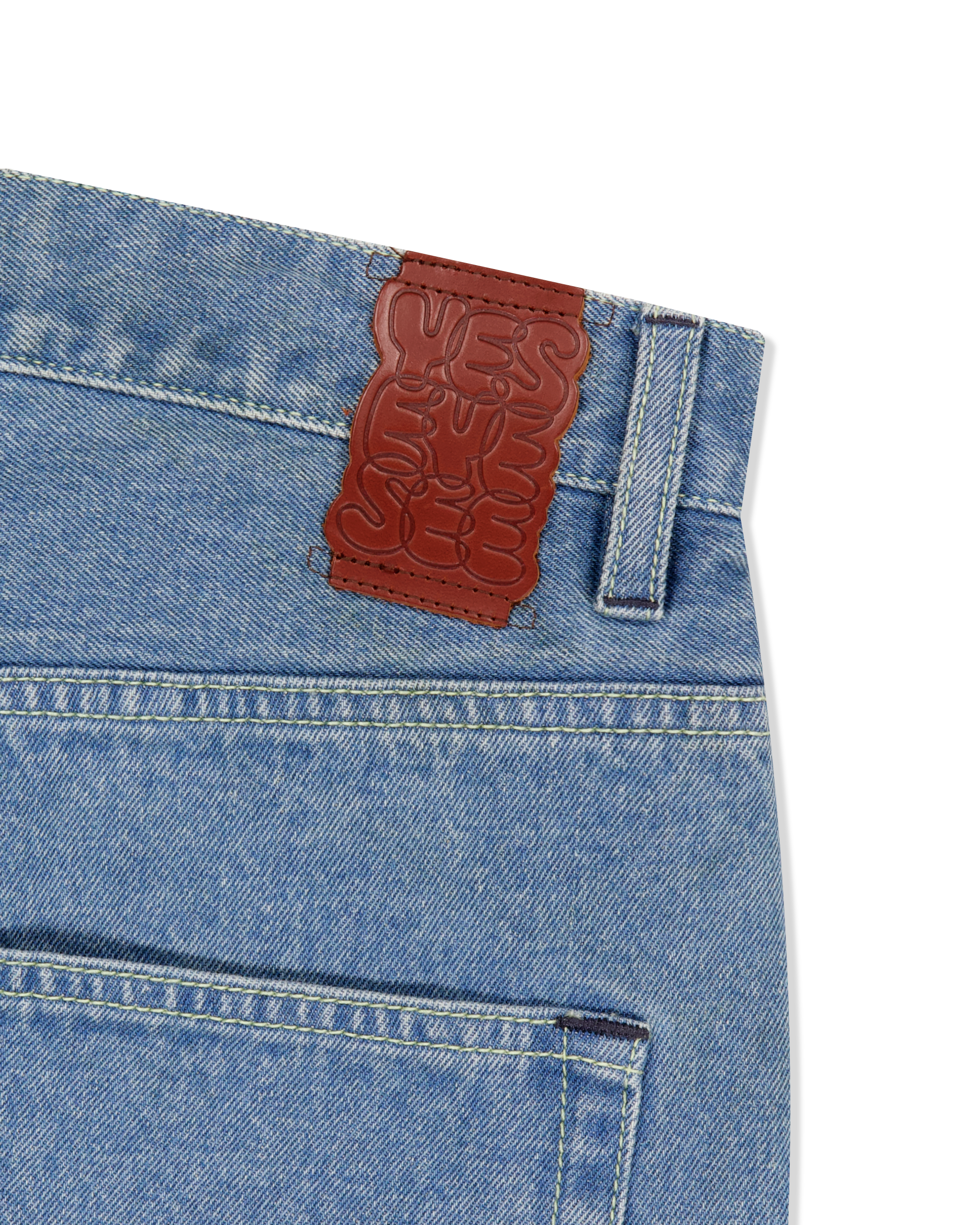 yeseyesee - Basal 5 Pockets Denim Shorts Bleached (Indigo) product image 6 | TRAB K-Fashion Australia