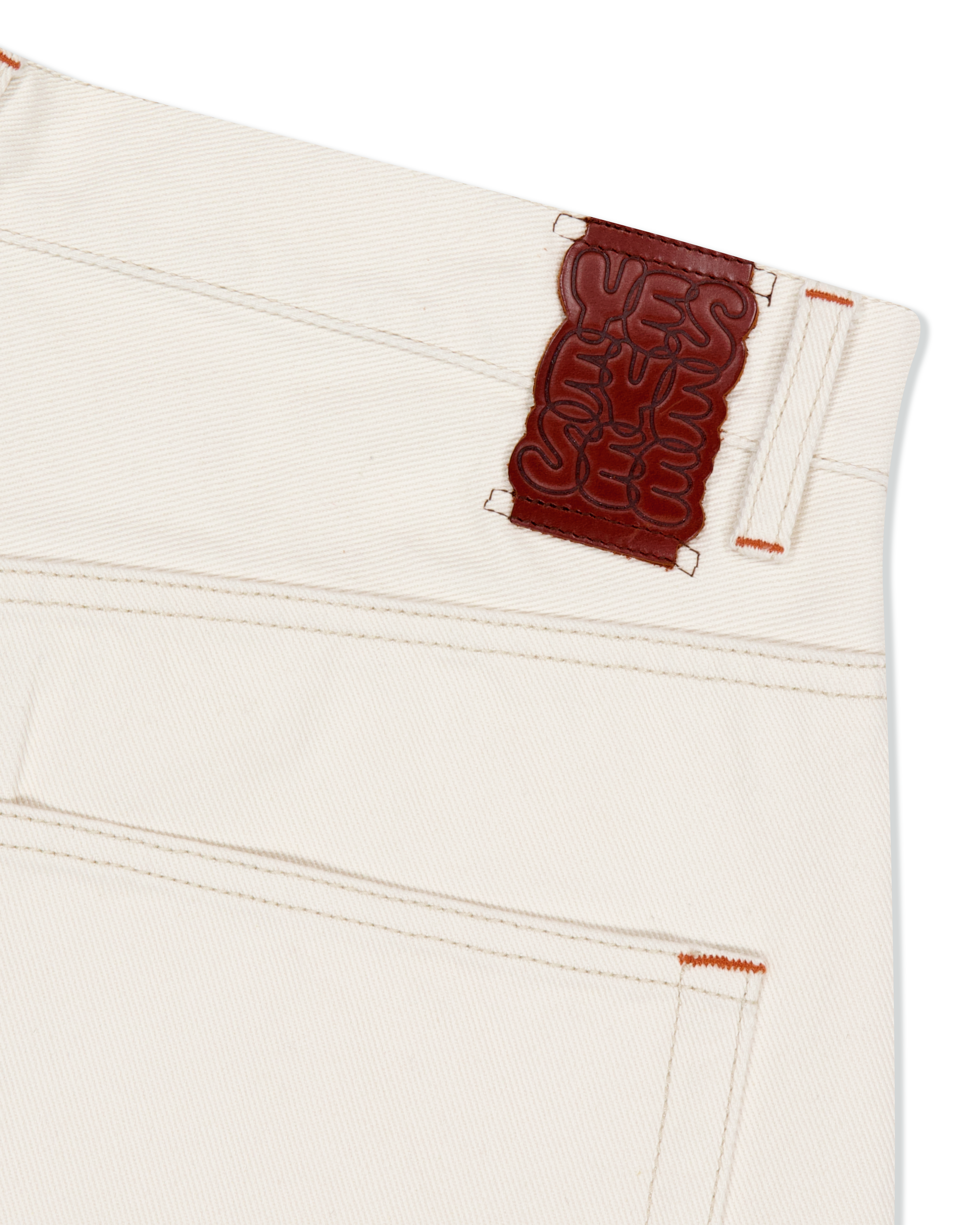 yeseyesee - Basal 5 Pockets Denim Shorts (Cream) product image 3 | TRAB K-Fashion Australia
