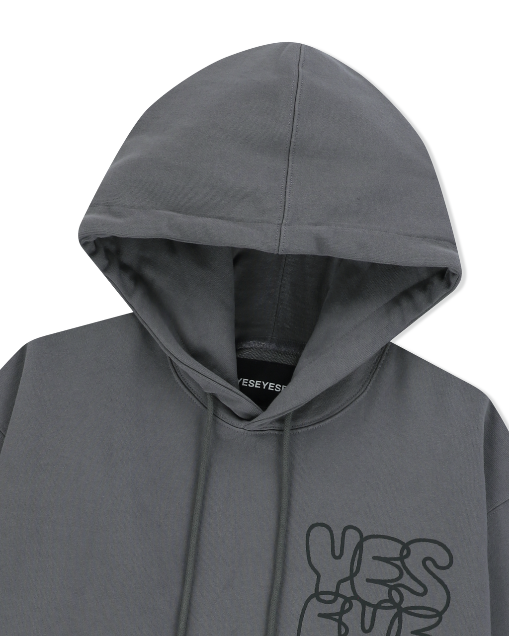 yeseyesee - C-Logo Hoodie (Dark Grey) product image 5 | TRAB K-Fashion Australia