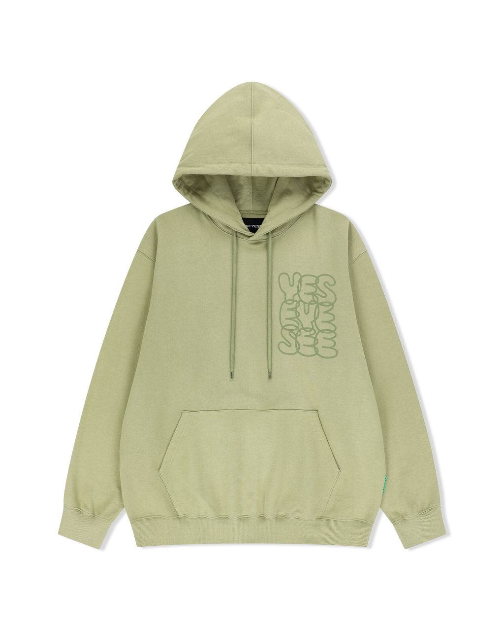 yeseyesee - C-Logo Hoodie Pear (Green) product image 1 | TRAB K-Fashion Australia