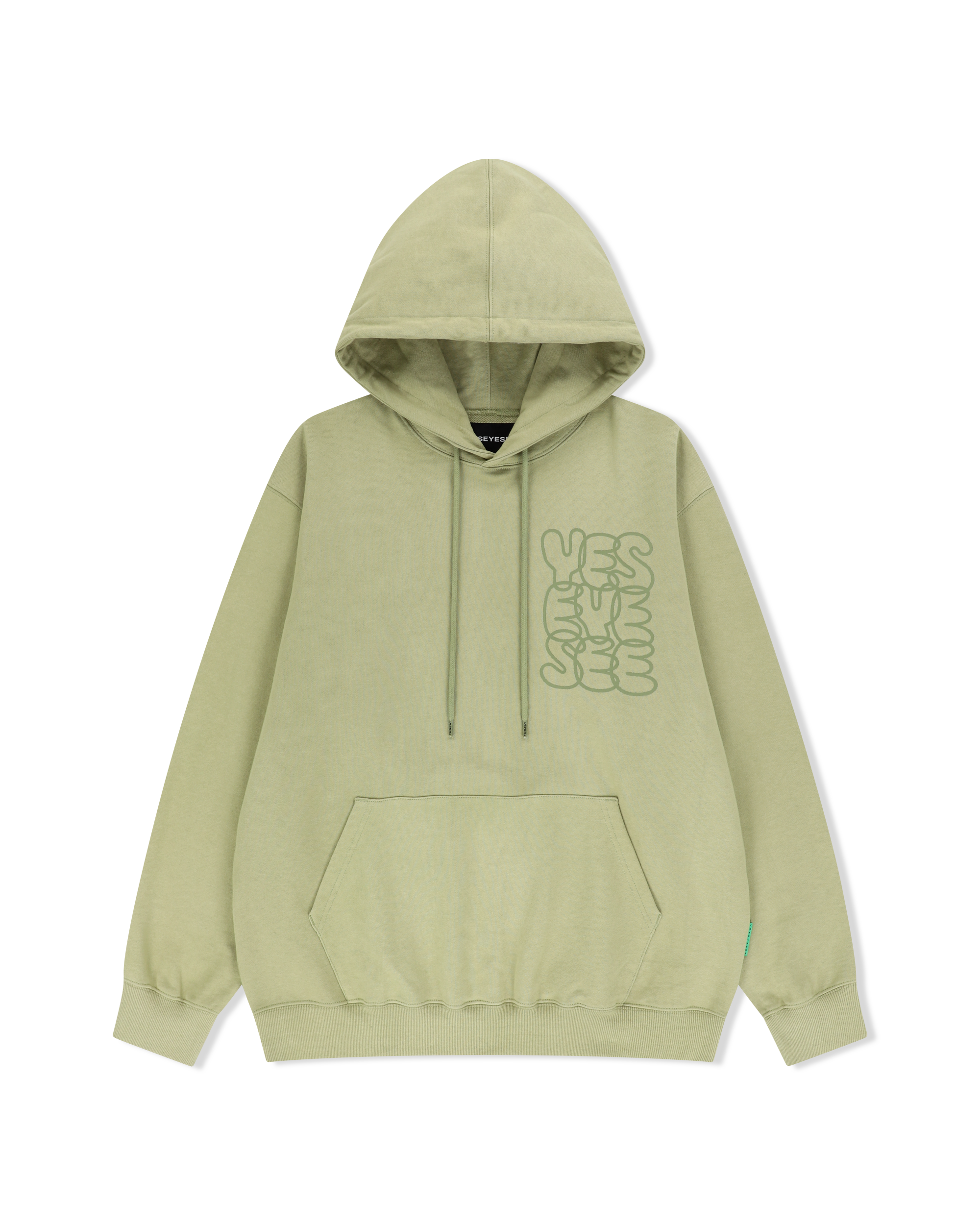 yeseyesee - C-Logo Hoodie Pear (Green) product image 1 | TRAB K-Fashion Australia