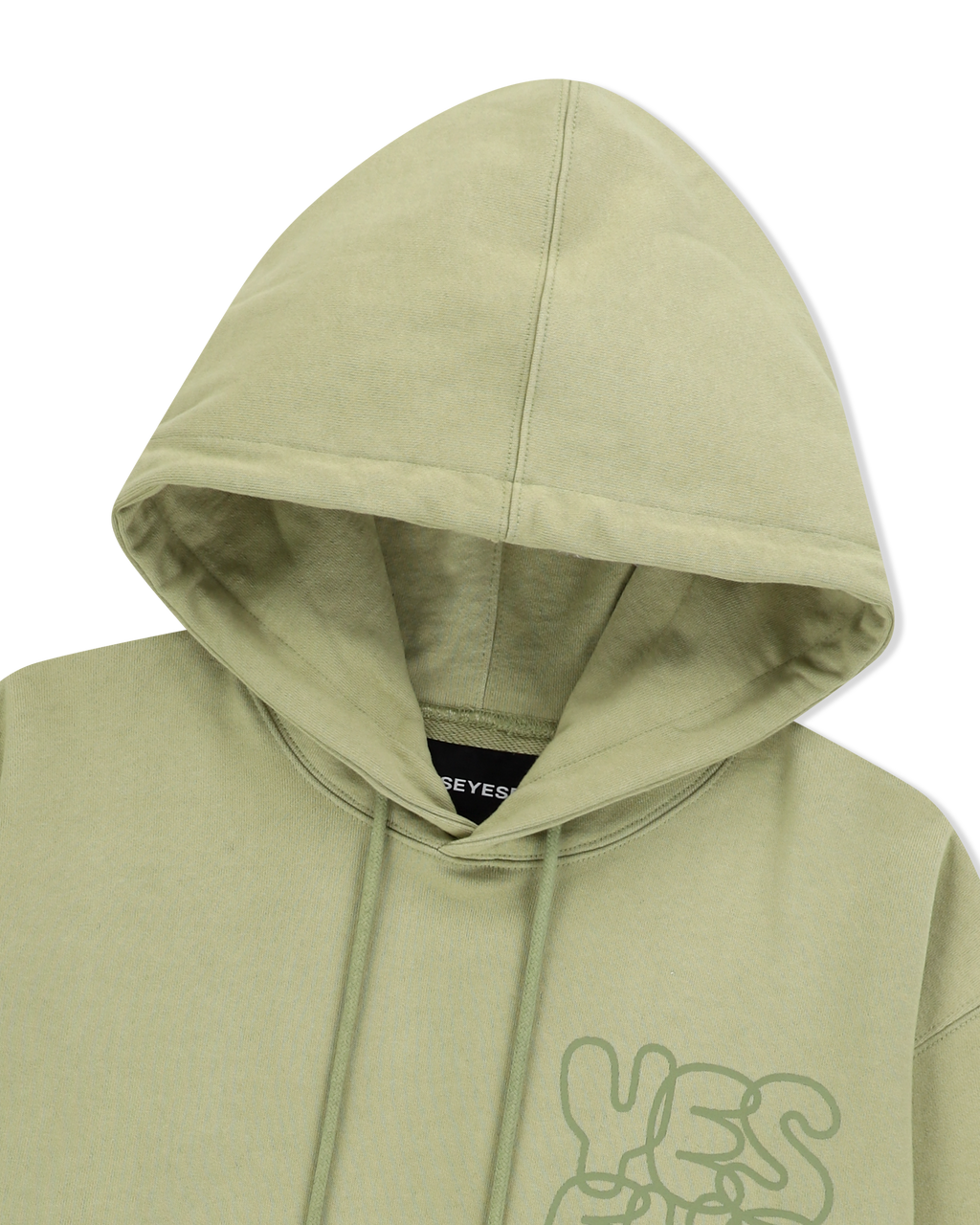 yeseyesee - C-Logo Hoodie Pear (Green) product image 4 | TRAB K-Fashion Australia