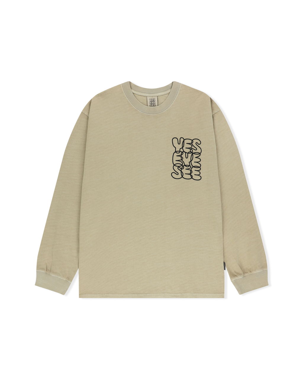 yeseyesee - C-Logo Pigment L/S (Beige) product image 1 | TRAB K-Fashion Australia