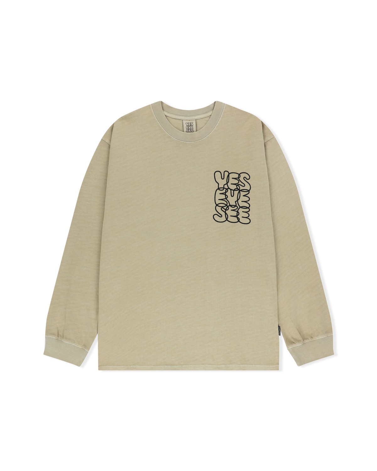 yeseyesee - C-Logo Pigment L/S (Beige) product image 1 | TRAB K-Fashion Australia