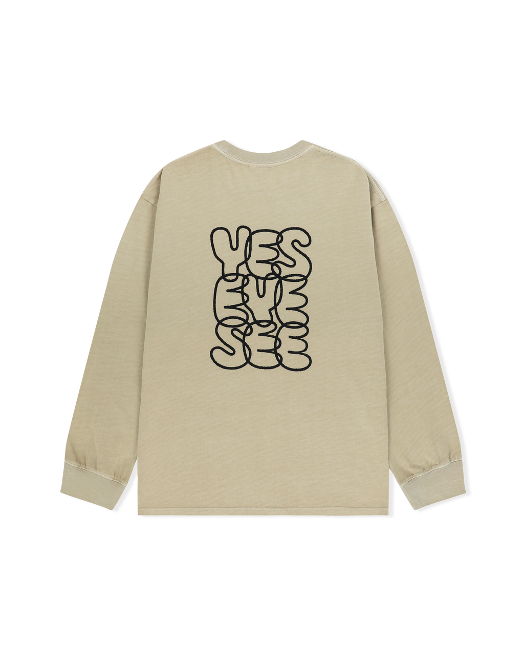 yeseyesee - C-Logo Pigment L/S (Beige) product image 2 | TRAB K-Fashion Australia