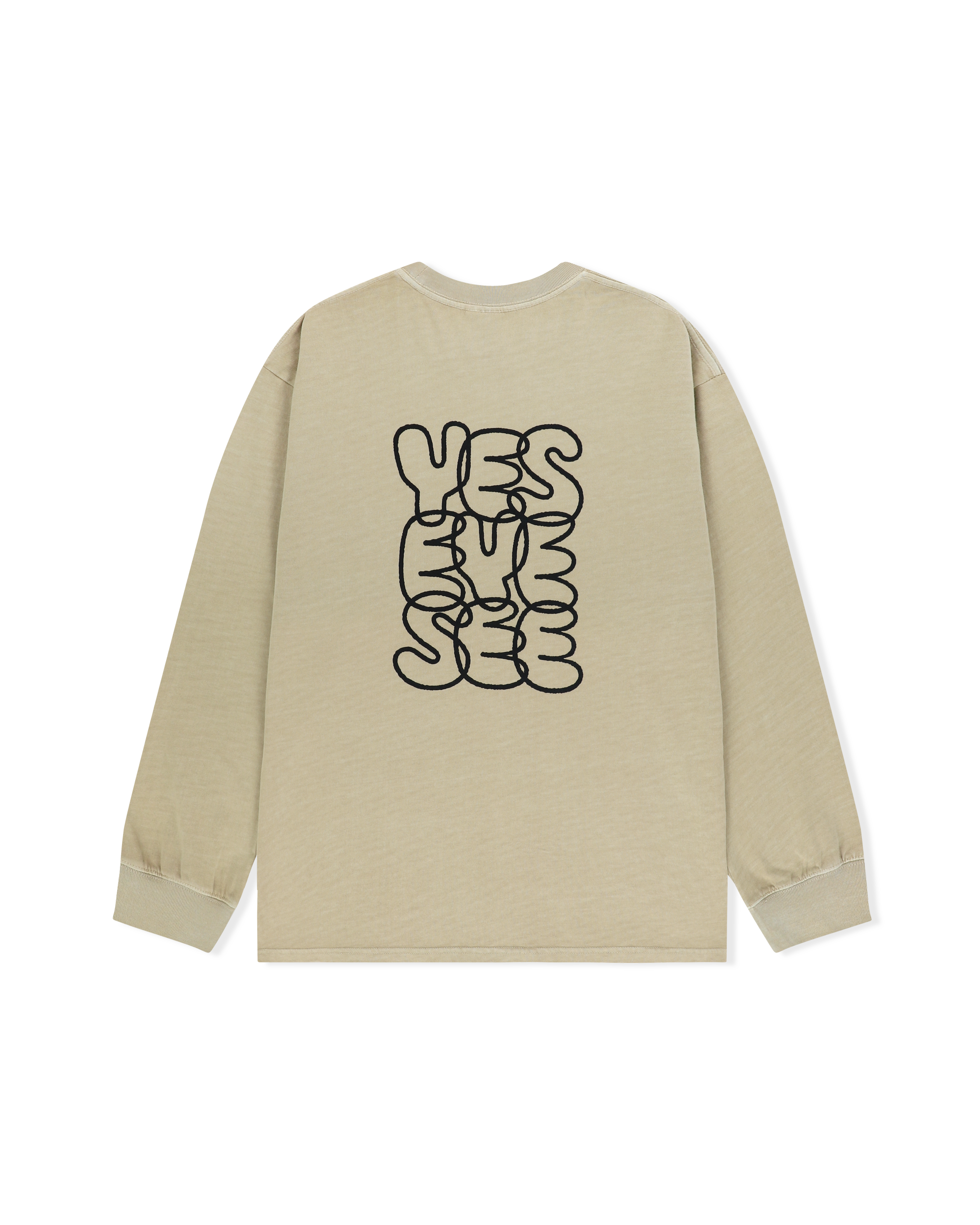 yeseyesee - C-Logo Pigment L/S (Beige) product image 2 | TRAB K-Fashion Australia